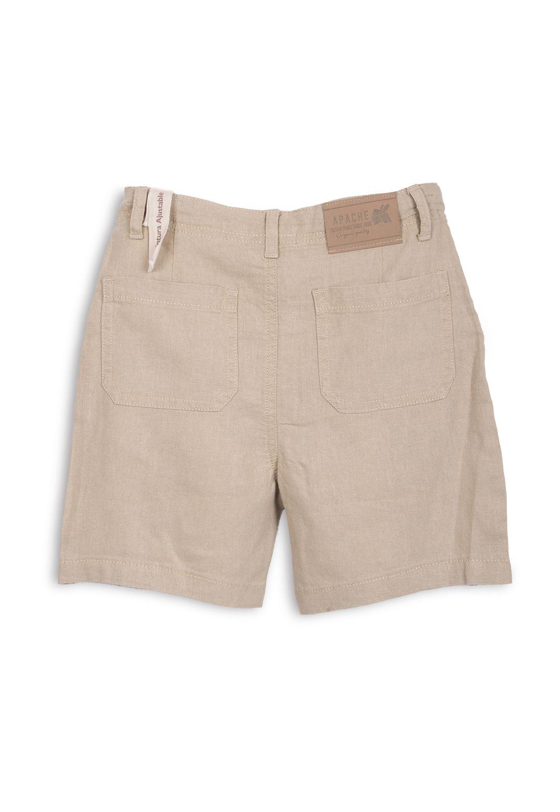 Bermuda Niño Lino Beige Pillin-1