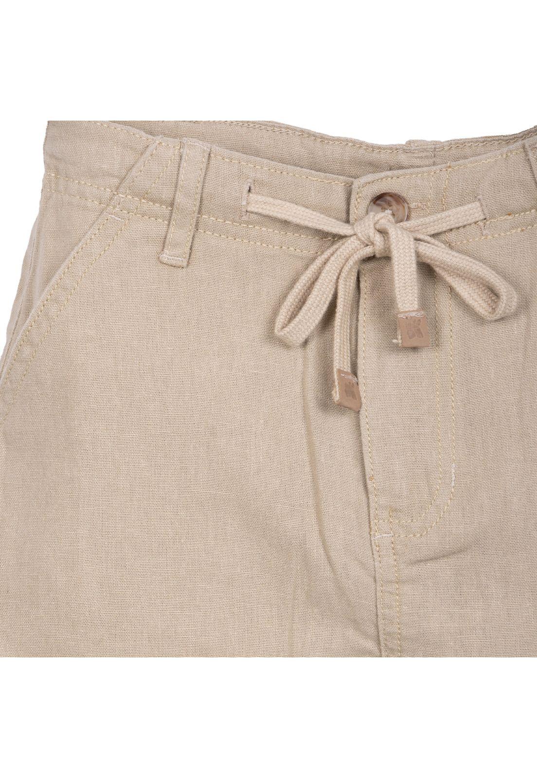 Bermuda Niño Lino Beige Pillin-2
