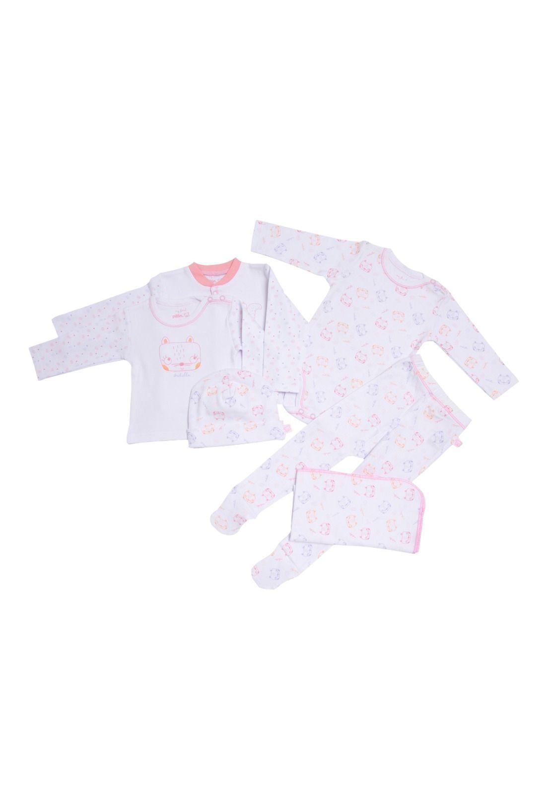 Set 6 Pcs Bebe Niña Multicolor Pillín-1
