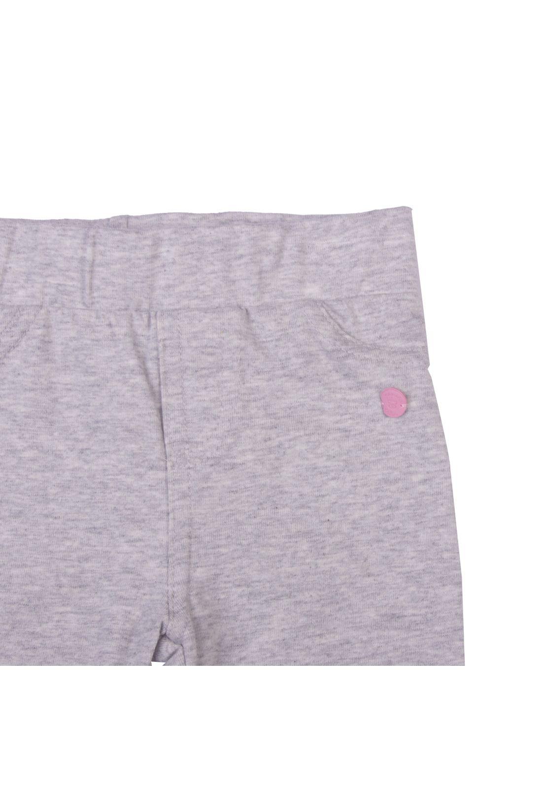 Calza Bebe Niña Gris claro Pillin-3