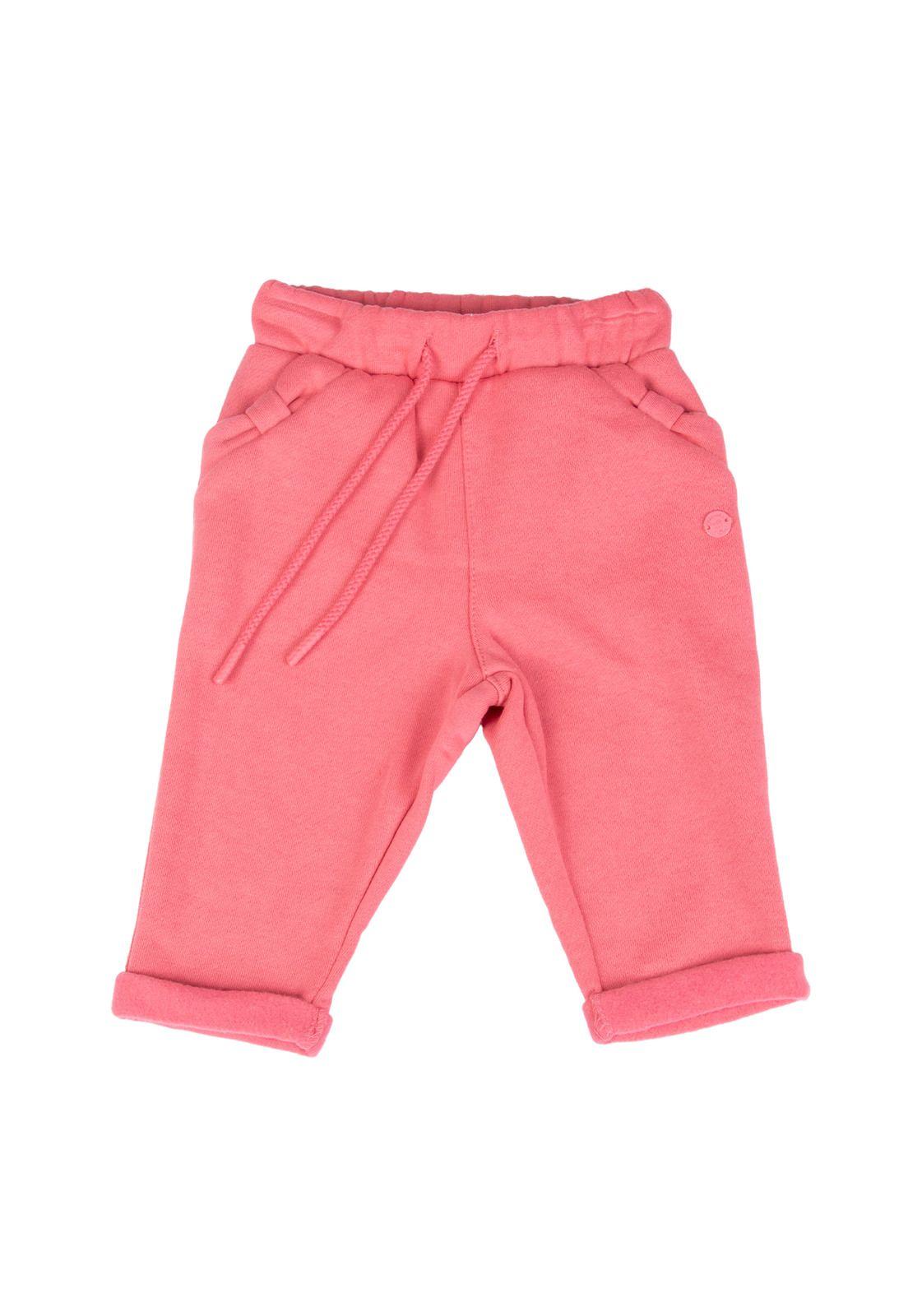 Pantalón Buzo Bebe  Rosado Pillin ( PVB513-25COR )-0
