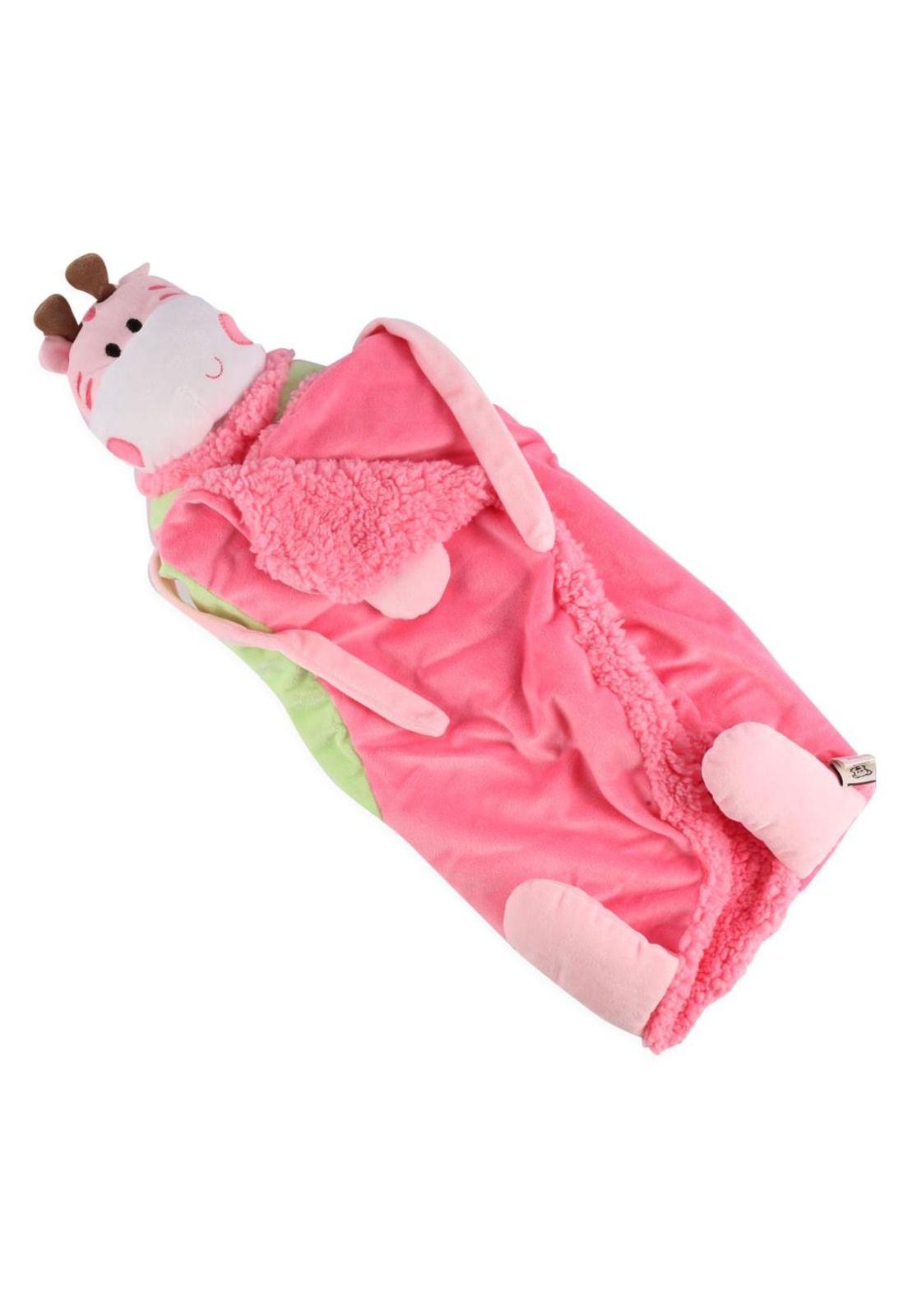 Manta Plush Niño Rosado Pillín-0