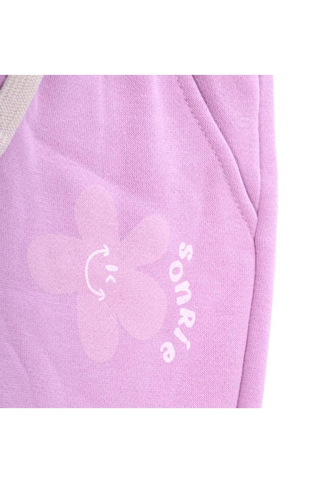 Pantalón Buzo Bebé Niña Violeta Pillin-1