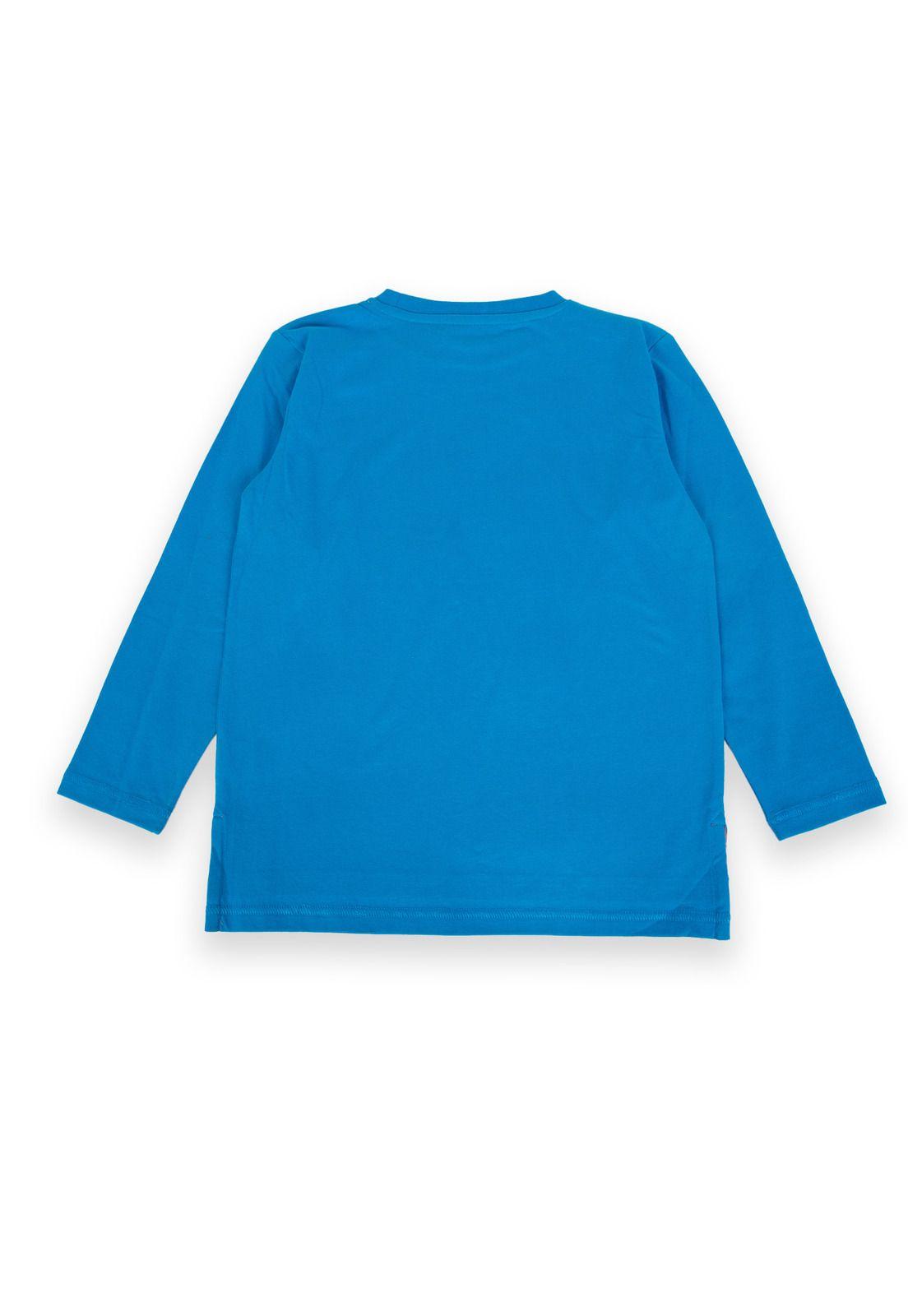 Polera Niño Azul eléctrico Pillin-3
