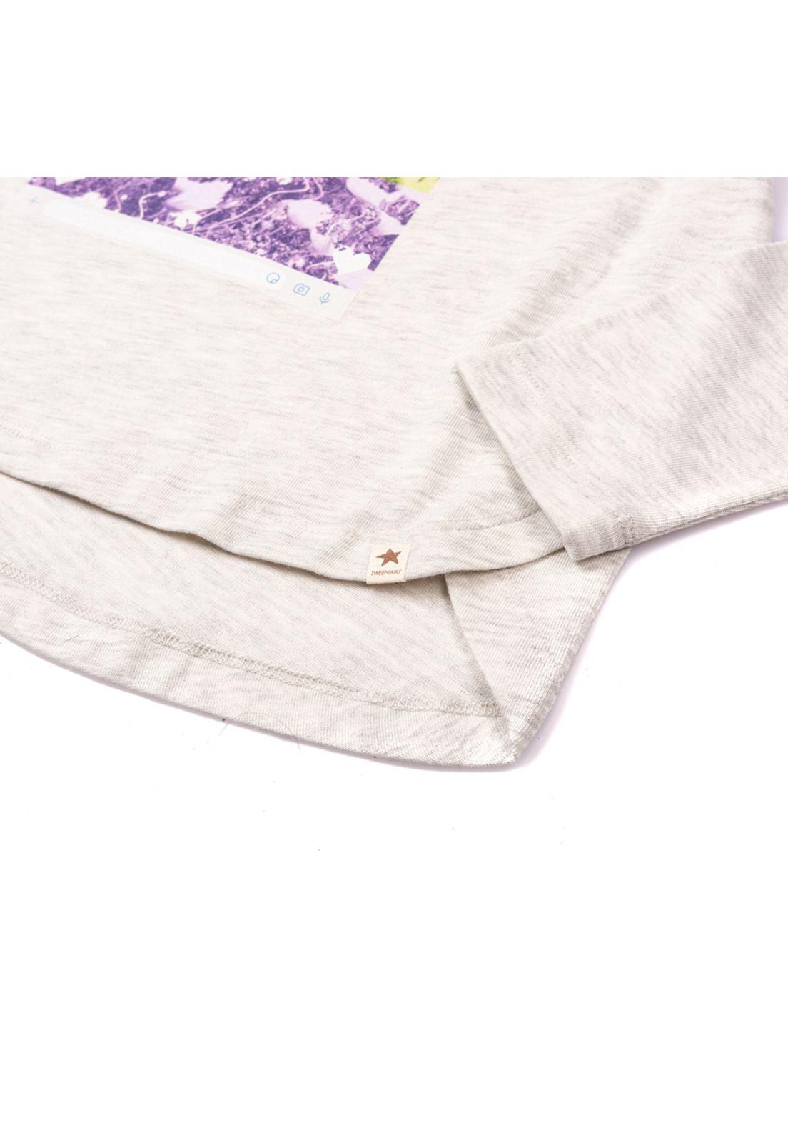 Polera M/L Niña Gris Claro Pillin-3