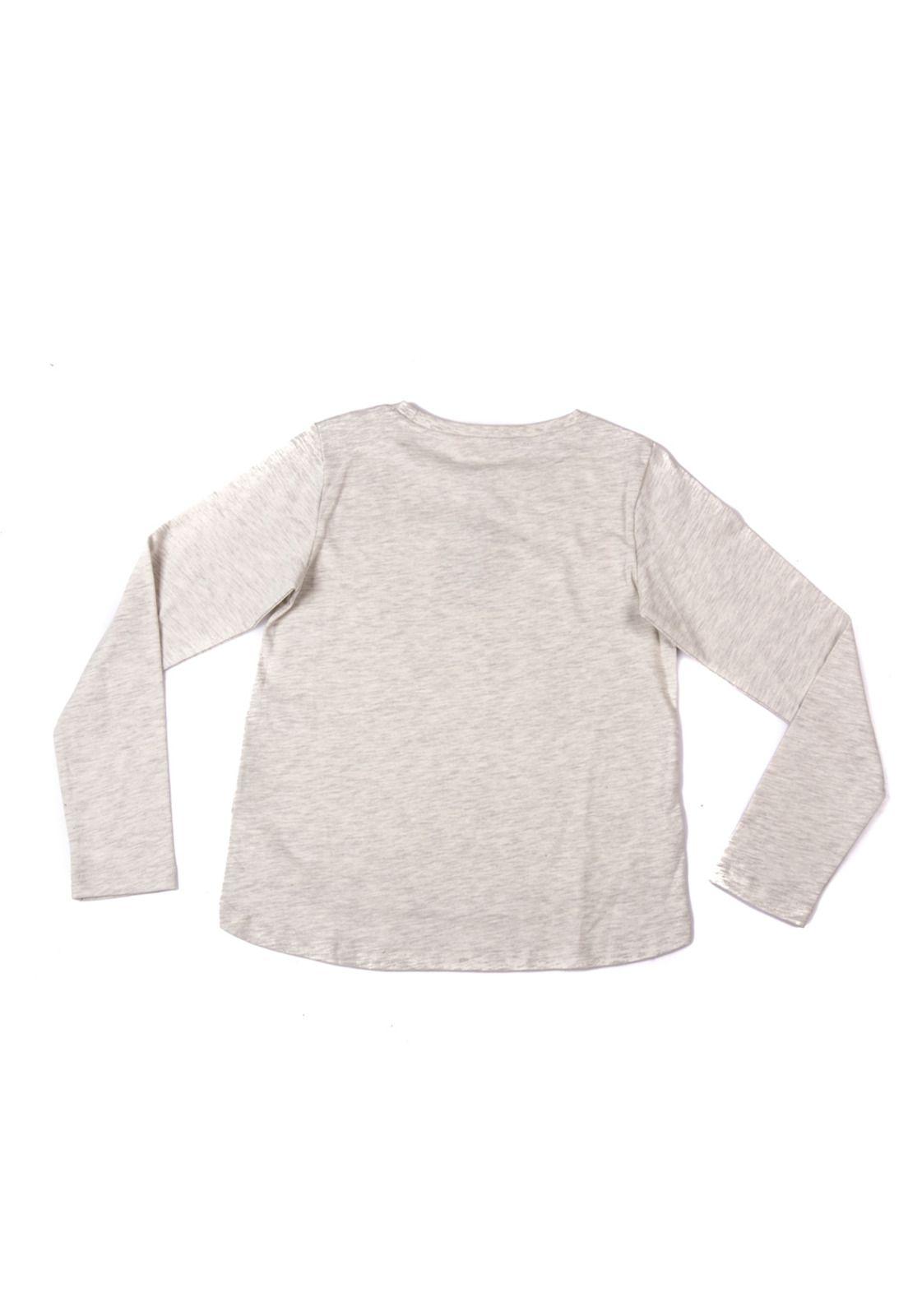 Polera M/L Niña Gris Claro Pillin-4