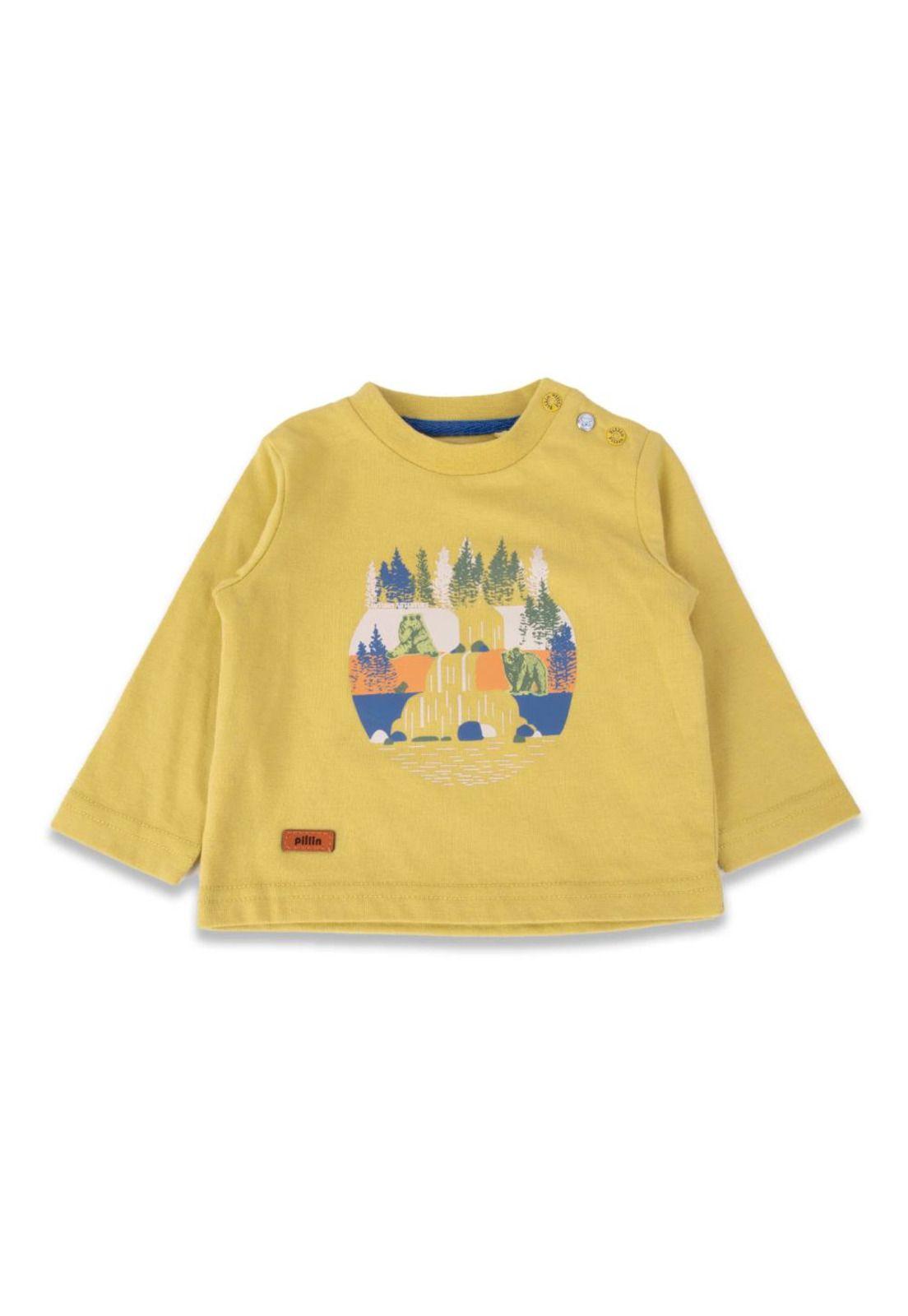 Polera Bebé Niño Verde Pillin-0