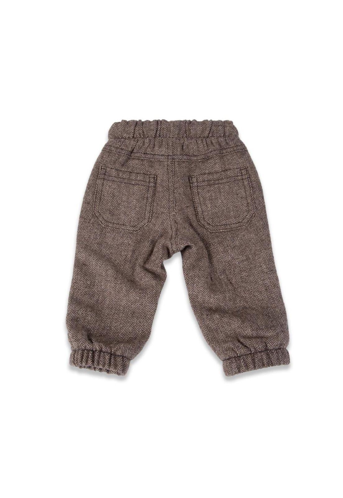 Pantalón Bebé Niño Café Pillin-2