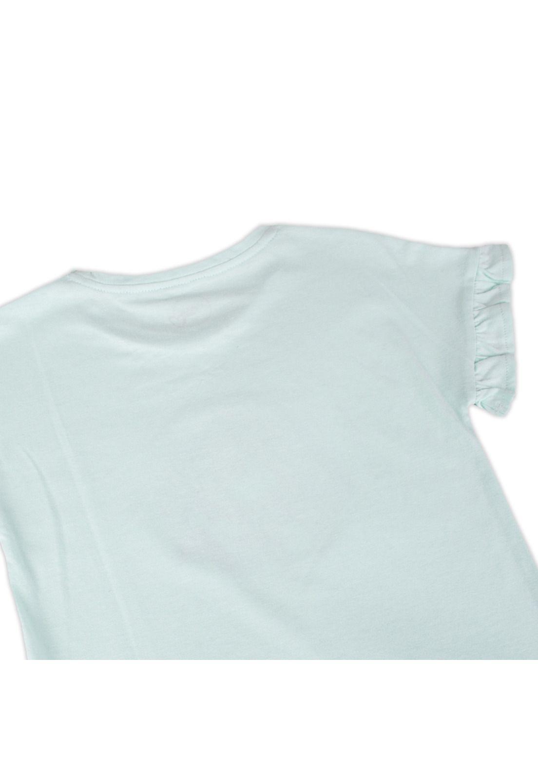 Polera Manga Corta Niña Verde Pillin-2