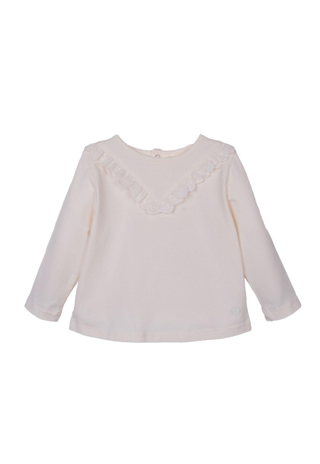 Polera  Pillin Blanco Niña (PVD614-26CRU)-0