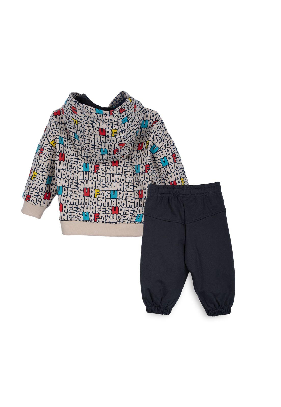 Buzo Bebé Niño con Capucha Full Estampado Arena Pillin-1