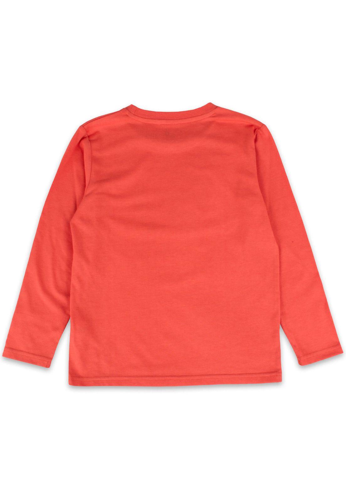 Polera Manga Larga Niña Rojo Pillin-3