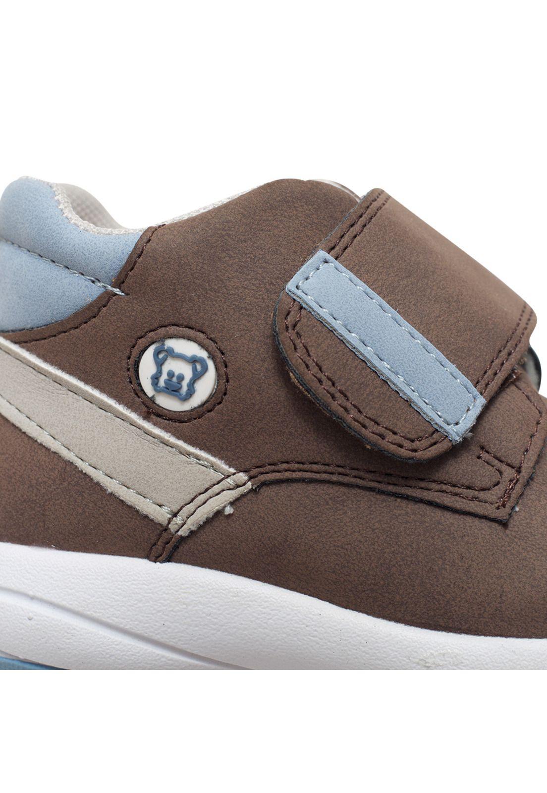 Botín Bebé Niño Café Pillin-3