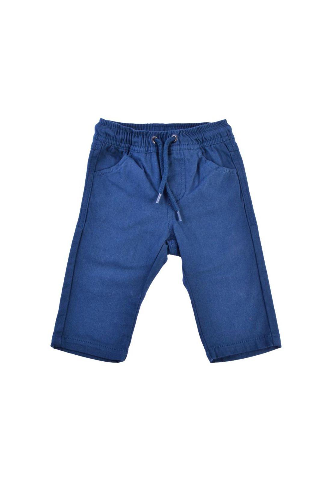Pantalón Gabardina Bebé Niño Azul marino Pillin-0