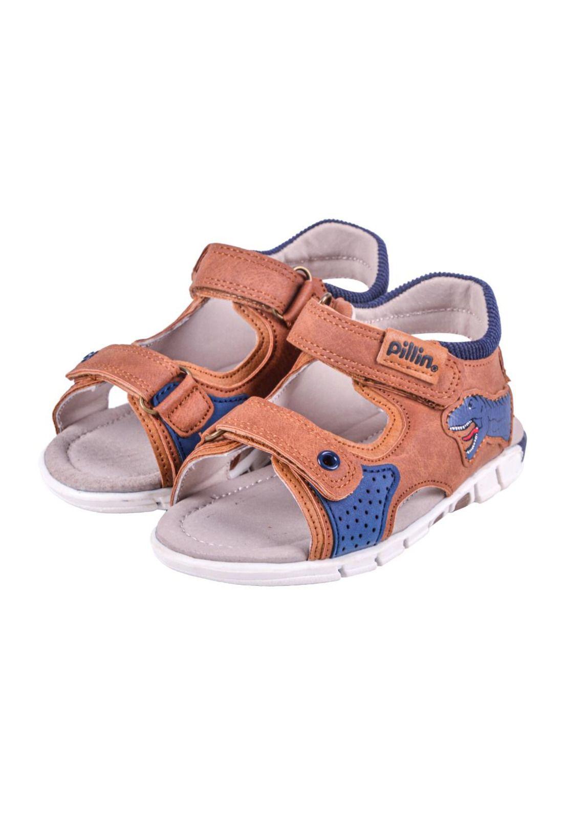 Sandalias Bebe Niño Café Pillin-0