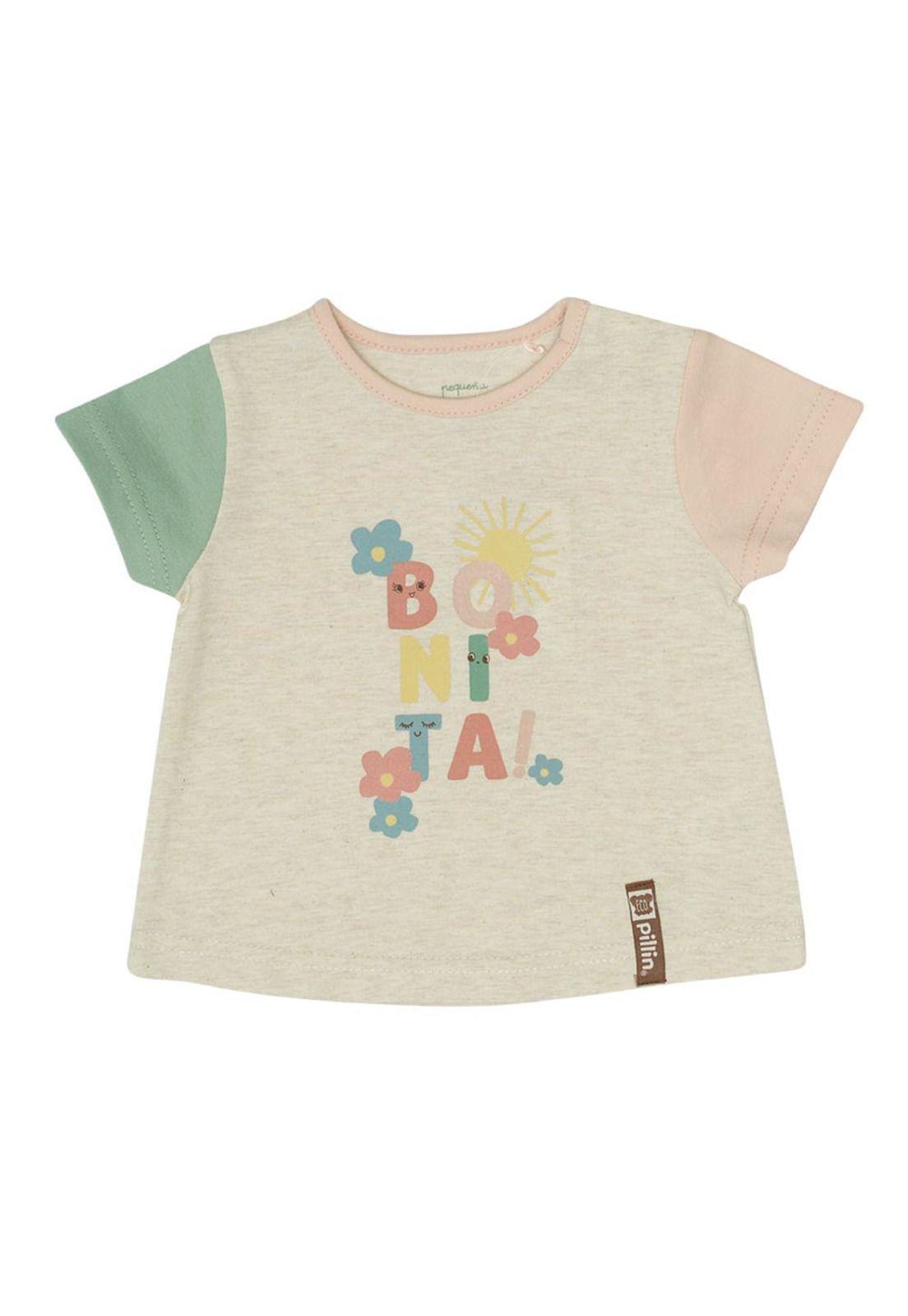 Polera Bebe Niña Crudo Pillin-0