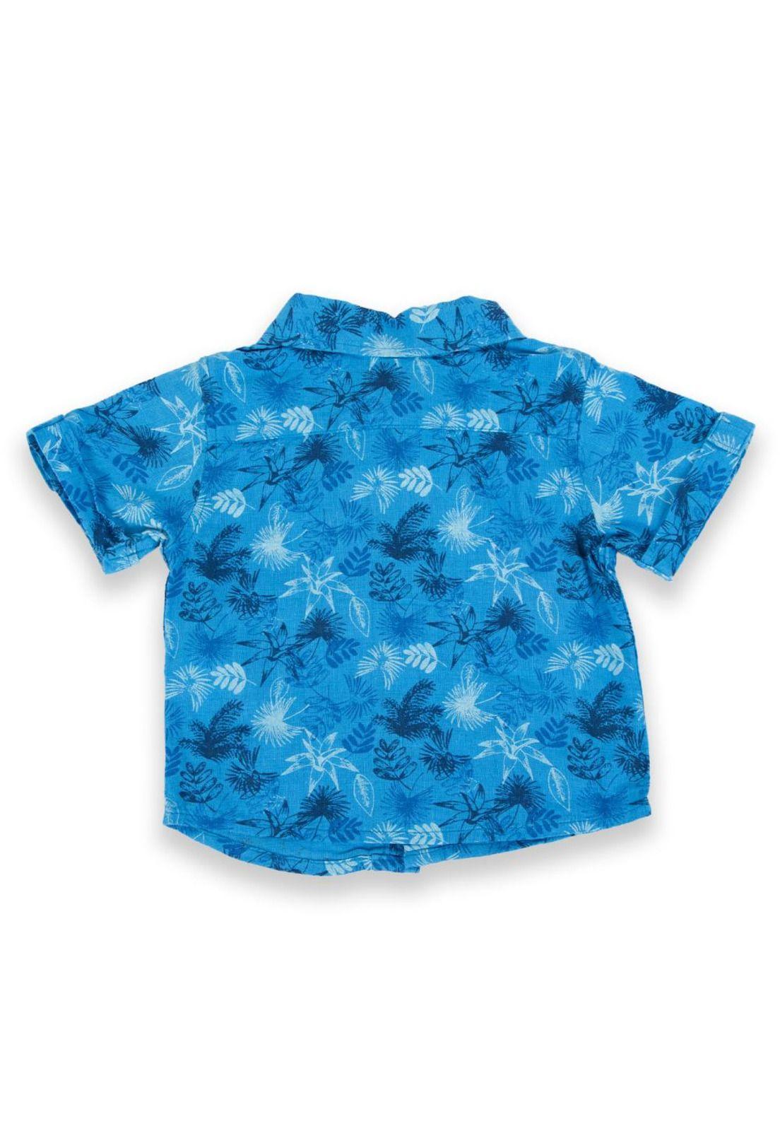 Camisa Bebé Niño Azul Pillin-2