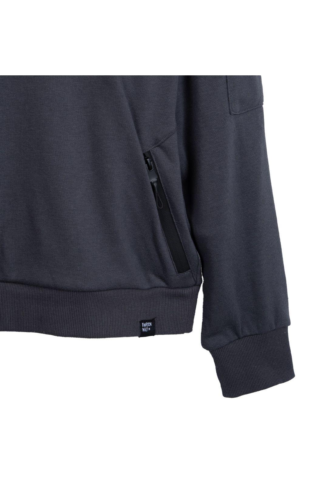 Polerón Niño Hoodie Marengo Pillin-3