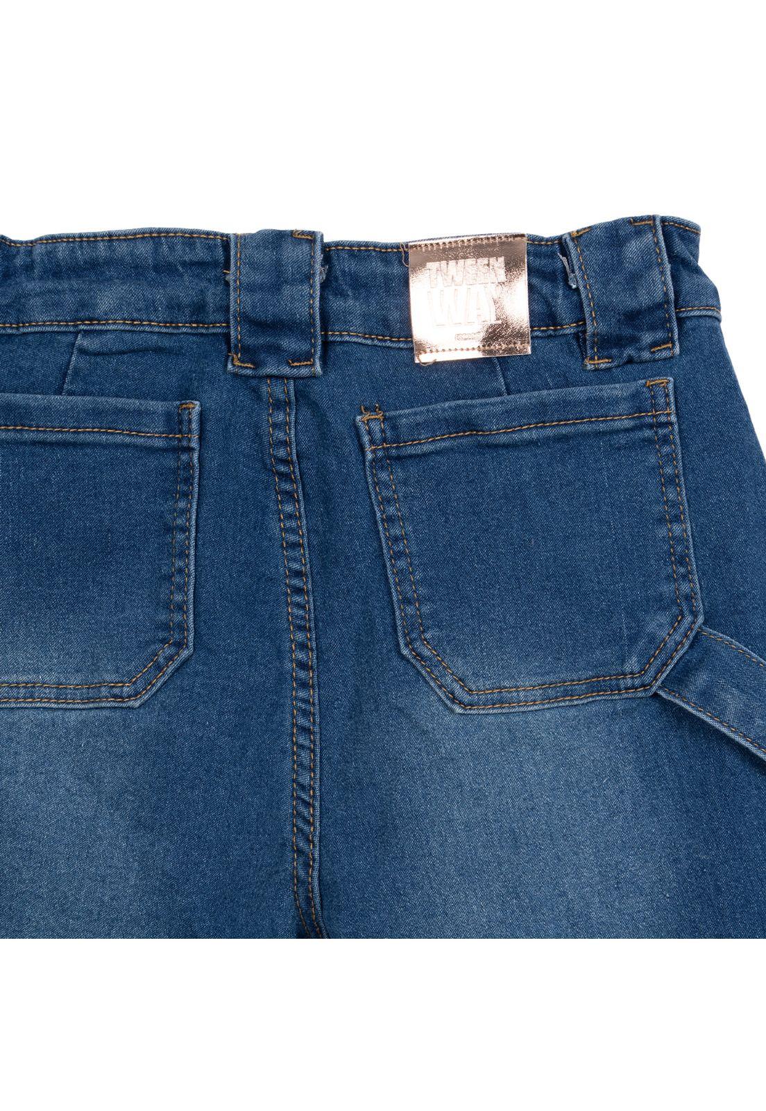 Jeans Niña Cargo Azul Pillin-3