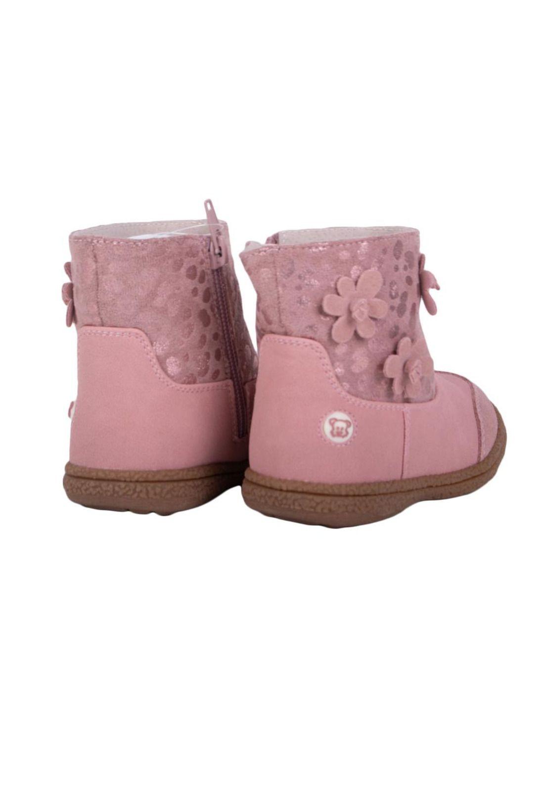Botin Bebe Niña Rosado Pillin-3