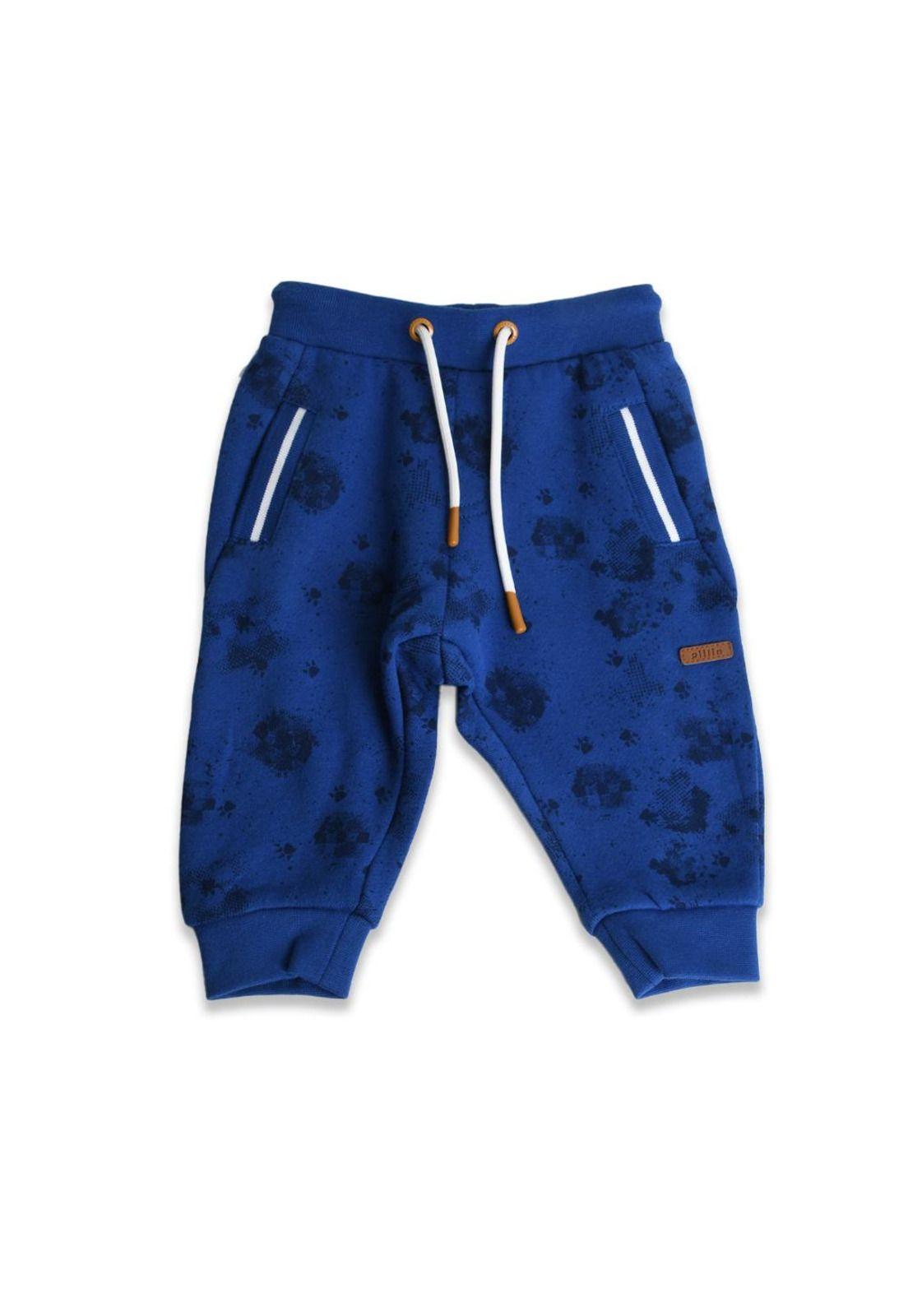 Pantalón de buzo Bebé Niño Azul Pillin-0