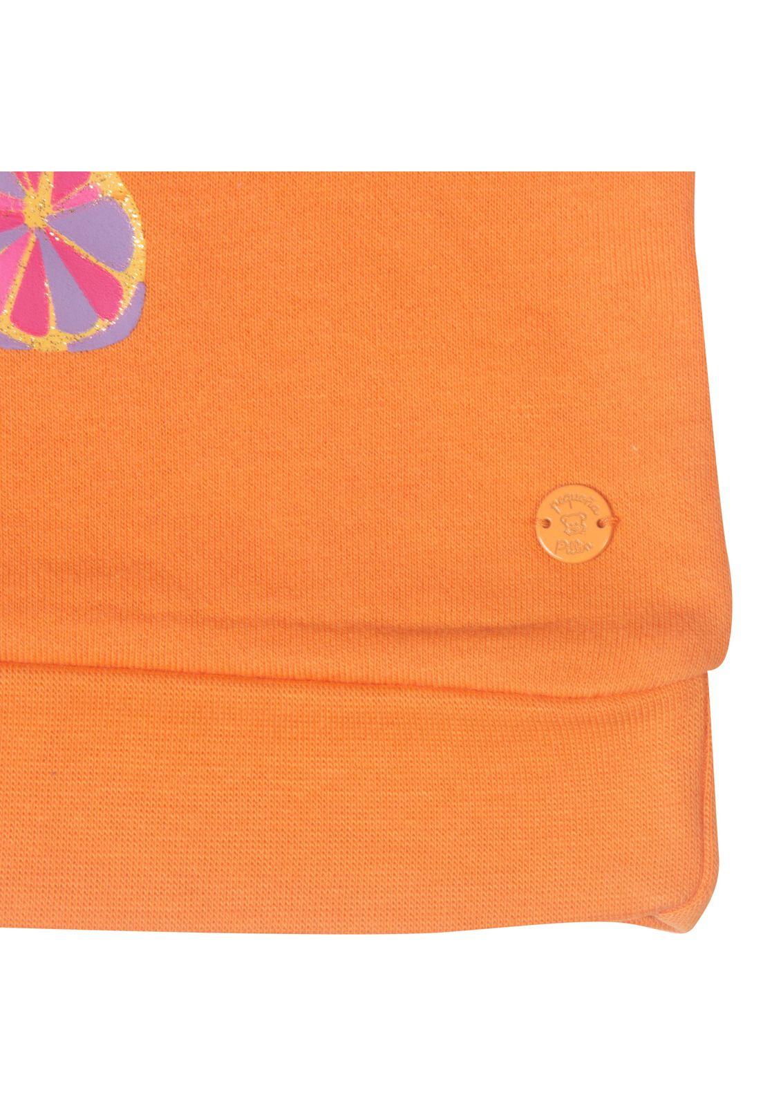 Polerón Bebe Niña Naranja Pillin-3