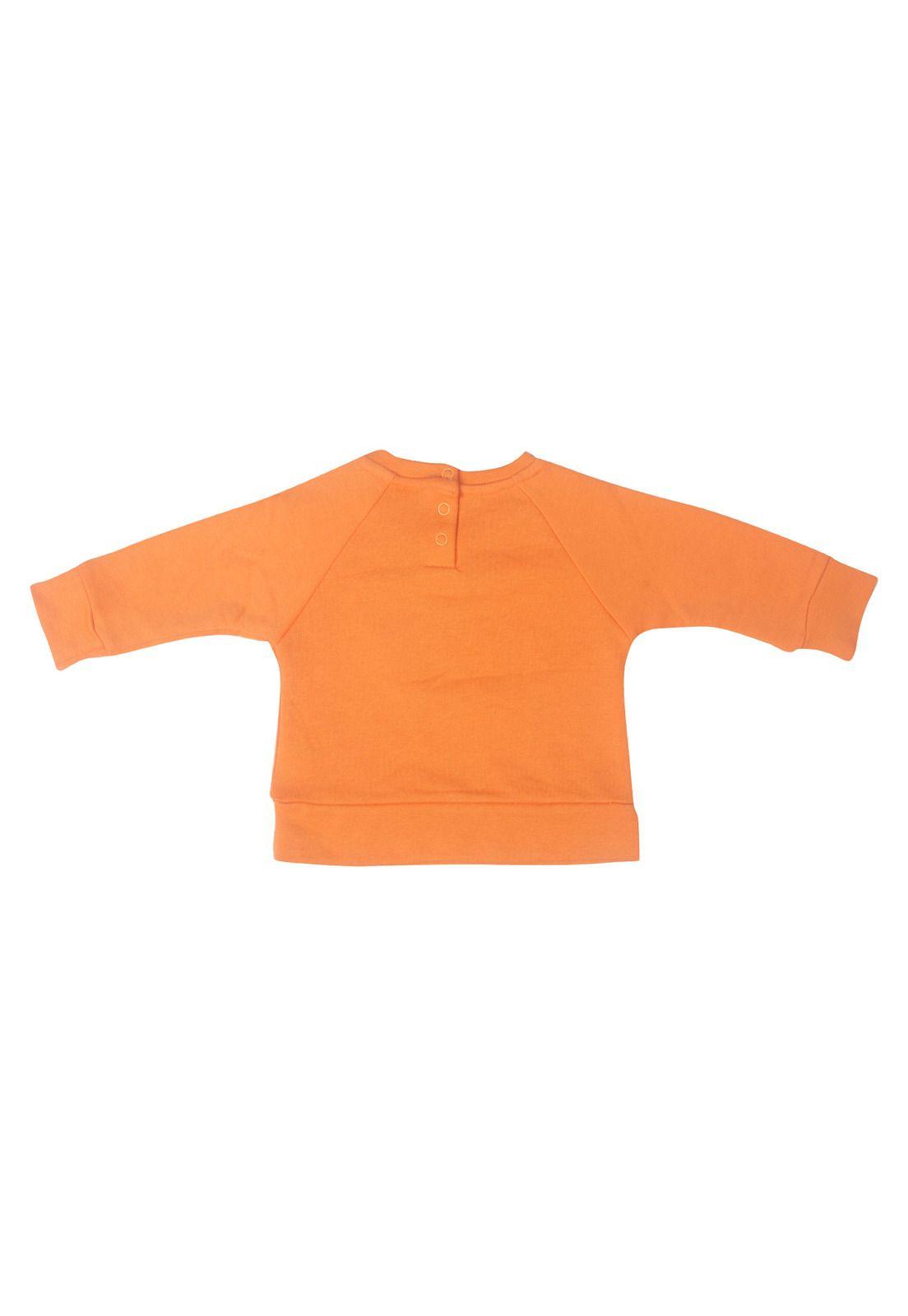 Polerón Bebe Niña Naranja Pillin-4