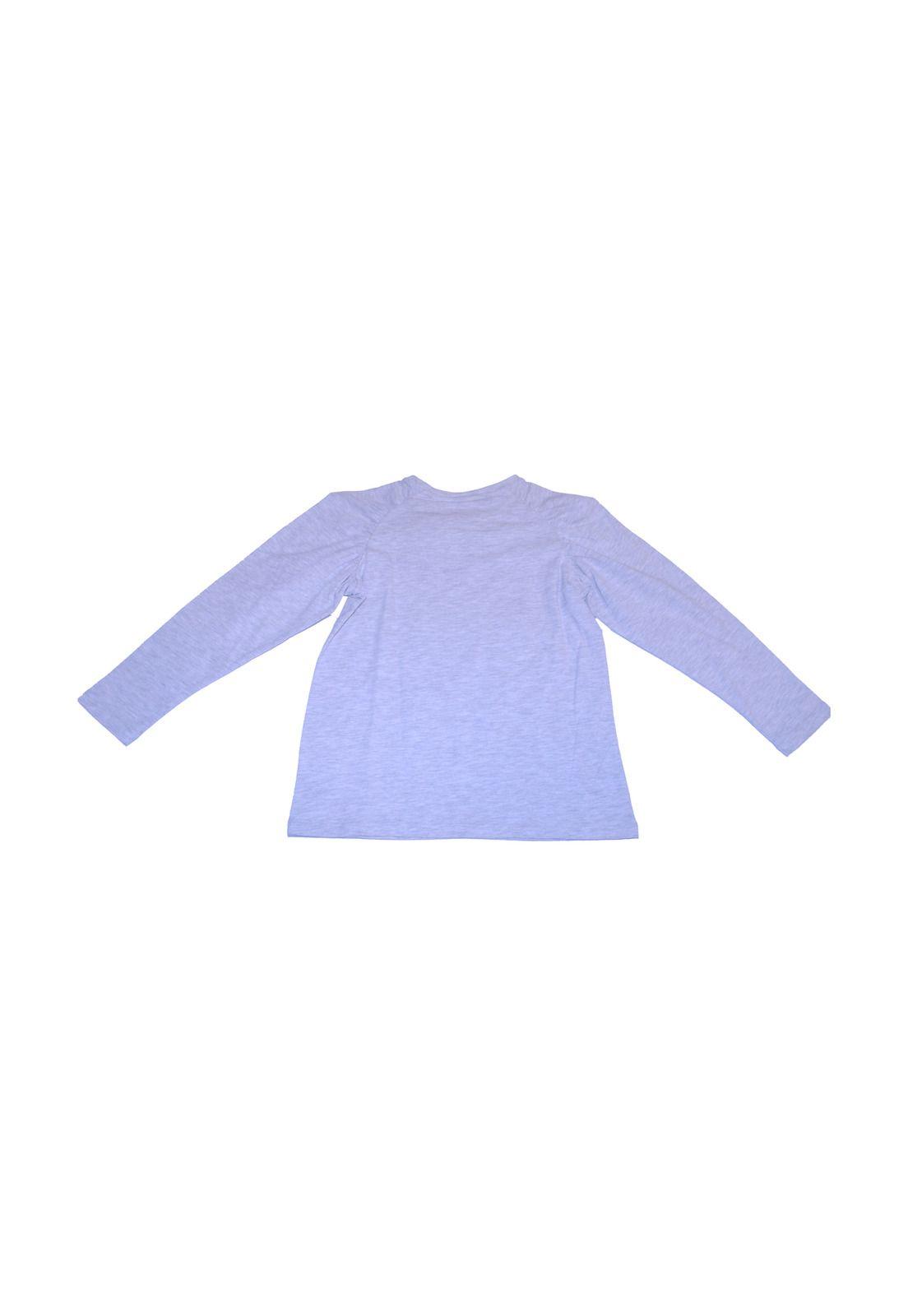 Polera Niña Gris claro Pillin-1