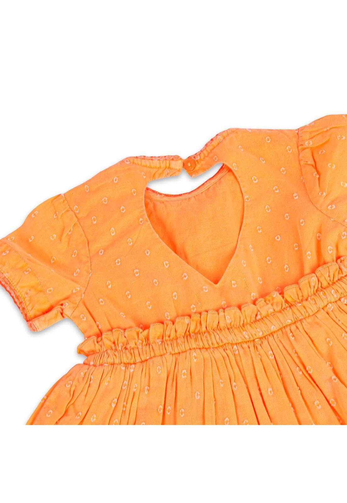 Vestido Bebe Niña Naranja Pillin-4