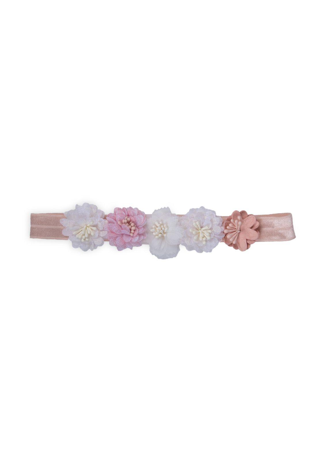 Set Cintillo y  Pinches Bebé Niña Floral Surtido Pillin-0