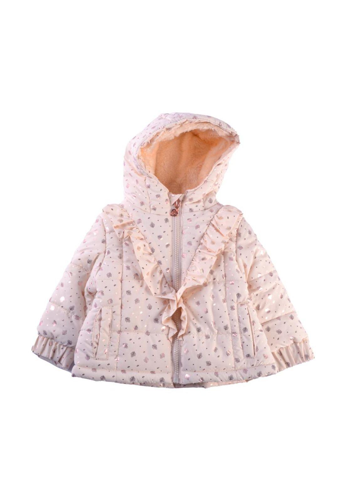 Parka Bebé Niña Crudo Pillin-0