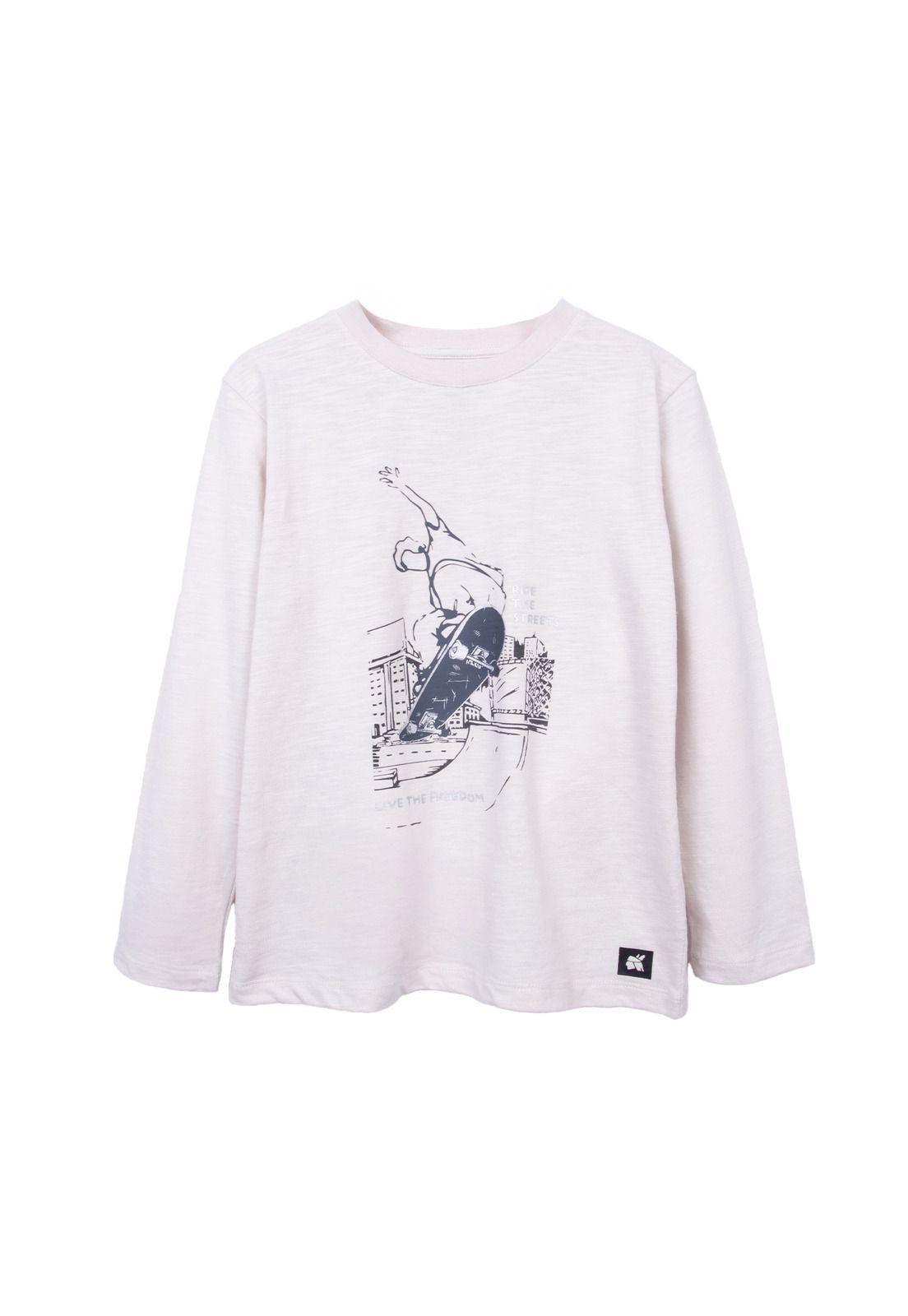 Polera  Blanco Niño Pillin (PVD619-26BEI)-0