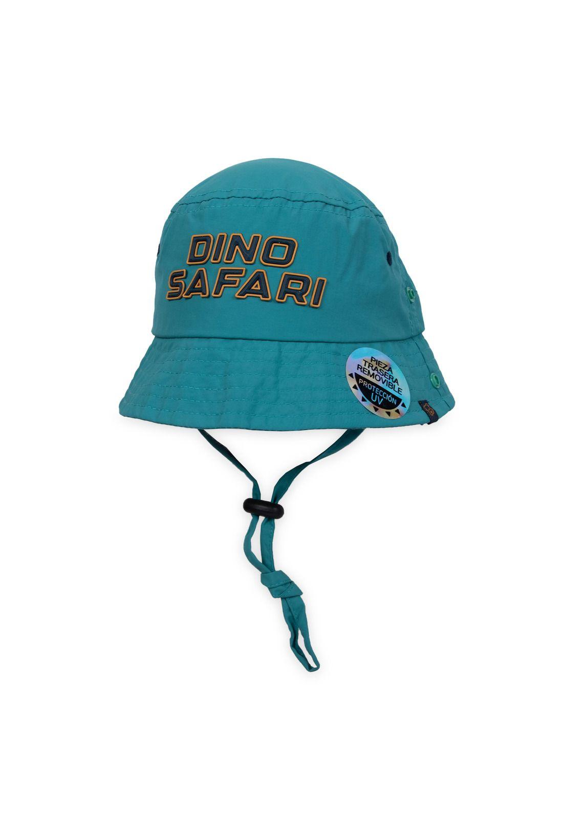 Gorro Bebé Niño Filtro UV Dinosaurios Petroleo Pillin-0