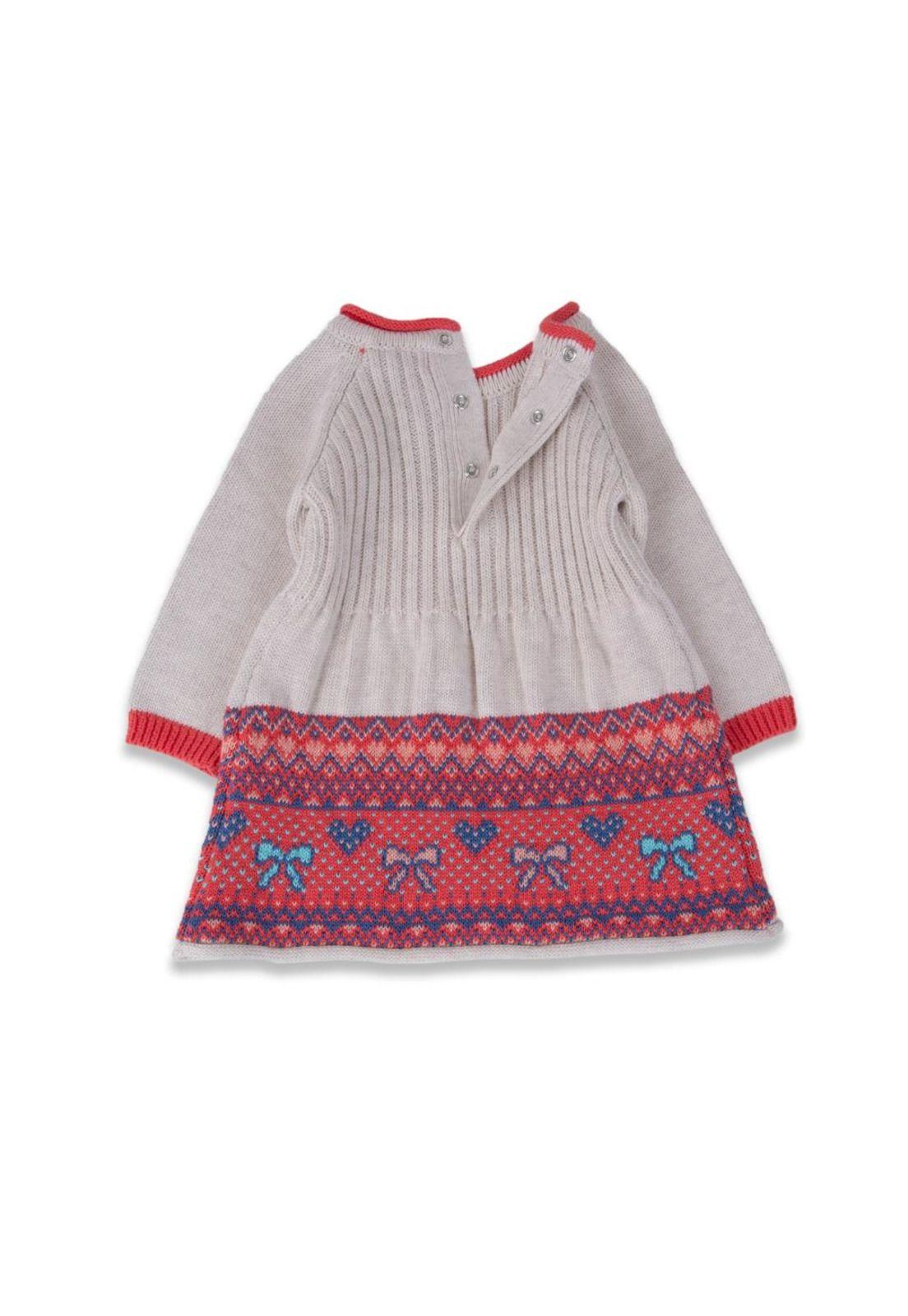 Vestido Bebé Niña Gris claro Pillin-2