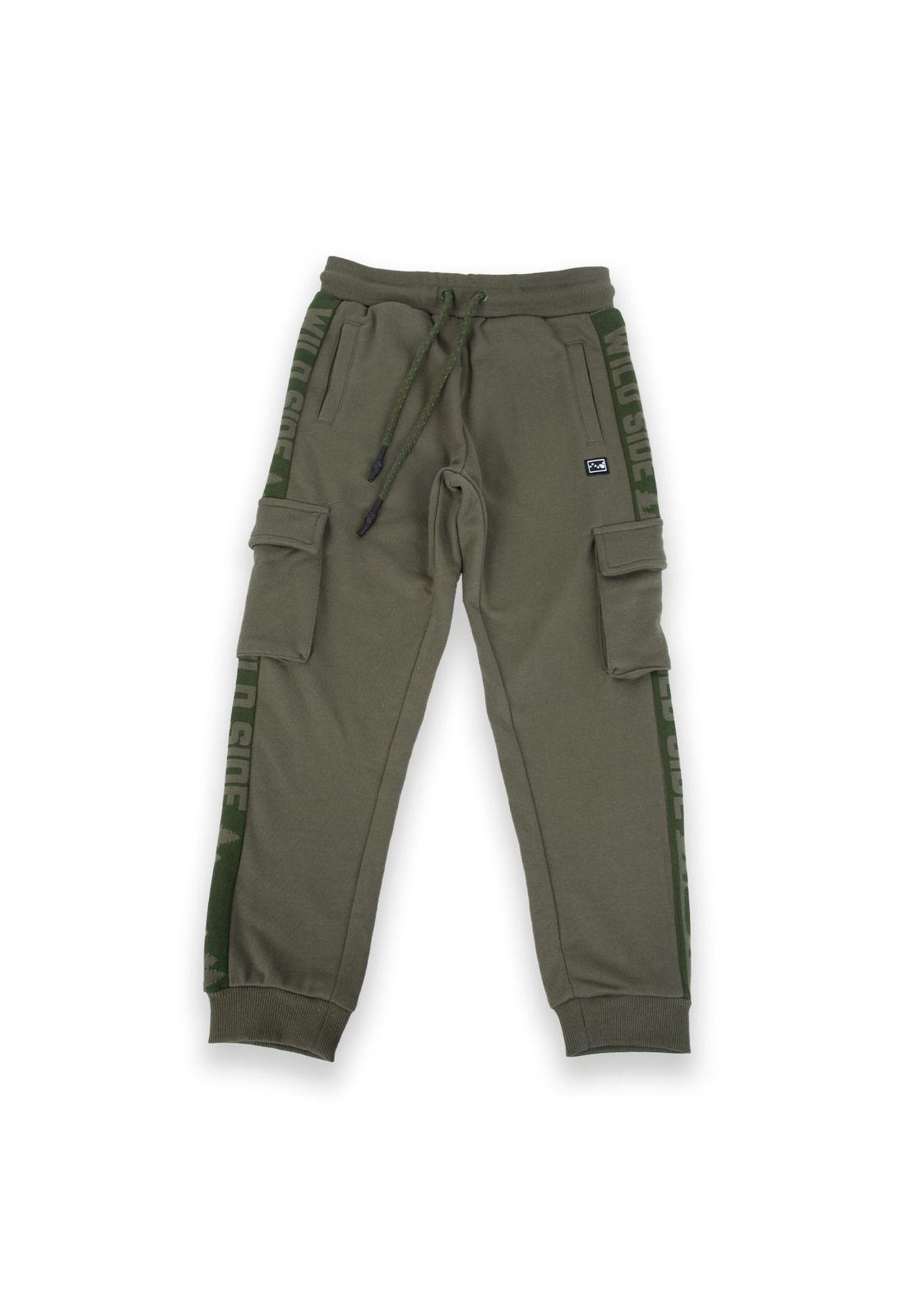 Pantalón Buzo Niño Verde Pillin-0