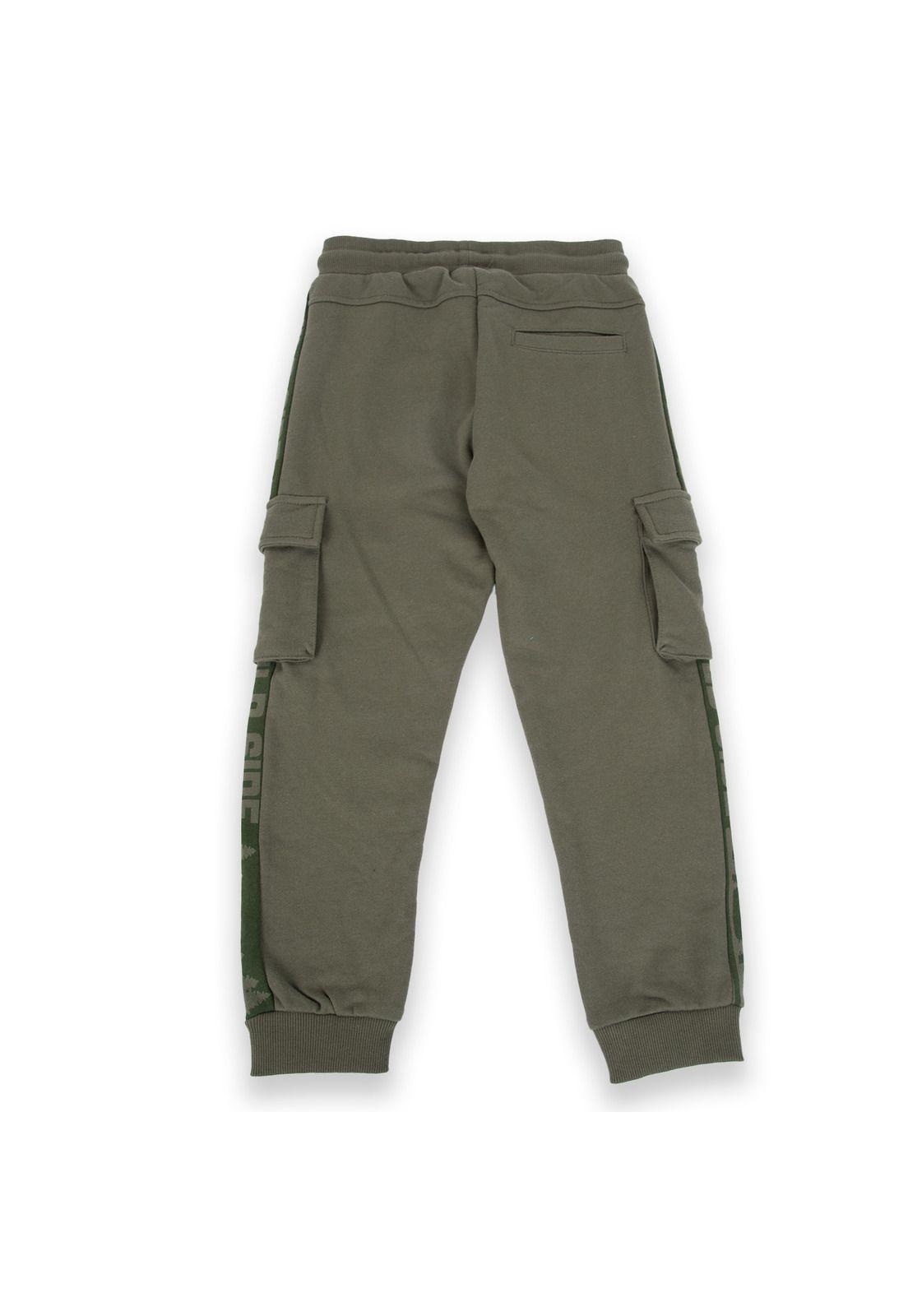 Pantalón Buzo Niño Verde Pillin-2