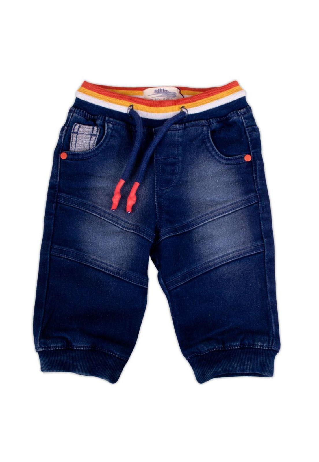 Jeans Bebe Niño Azul Pillin-0