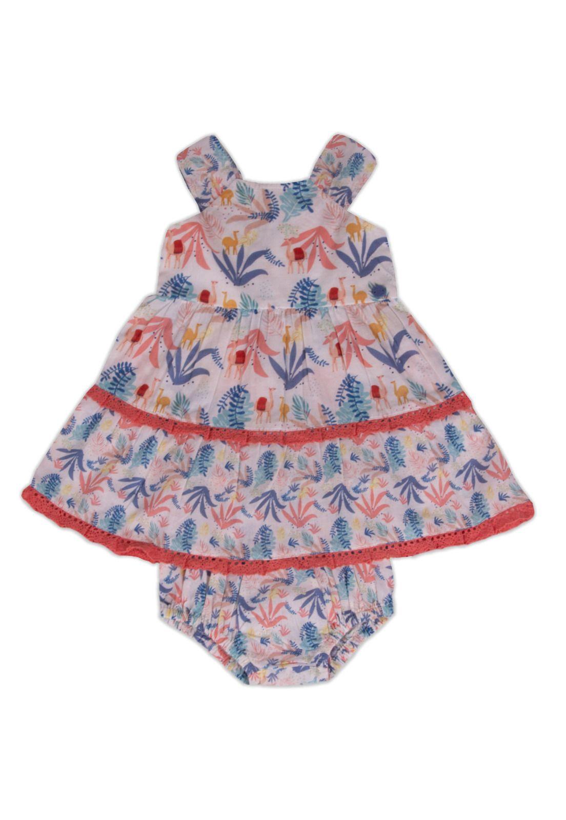 Vestido Bebe Niña Crudo Pillin-4