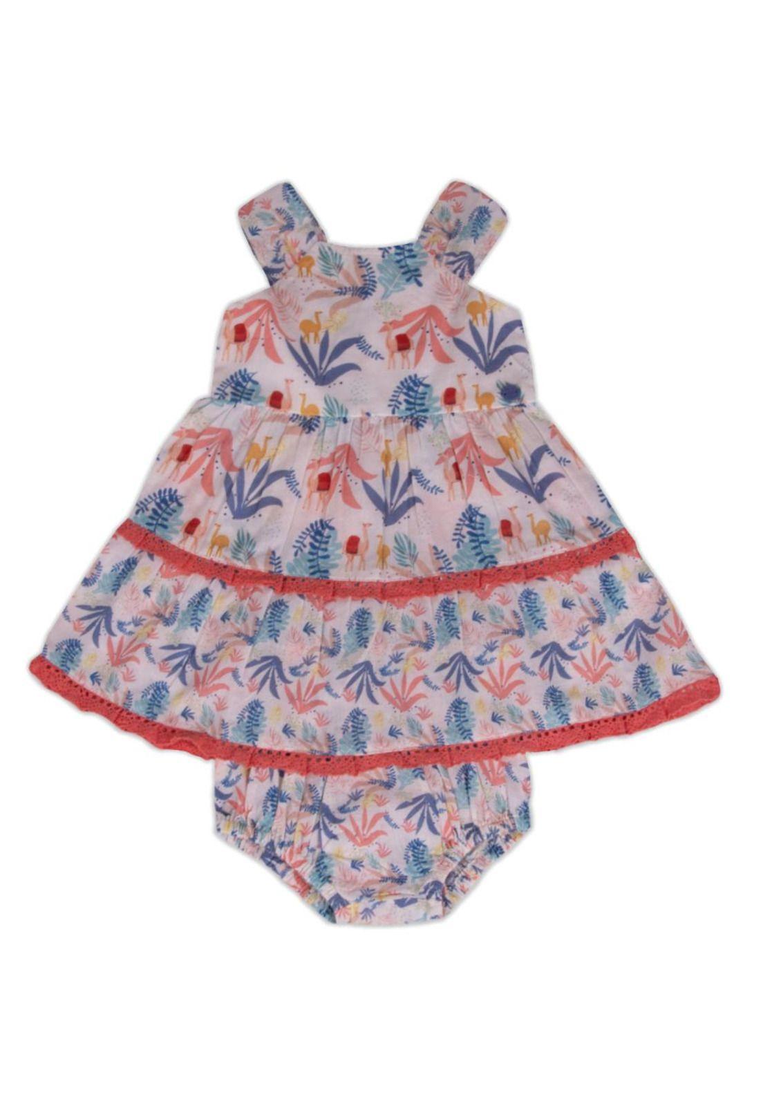 Vestido Bebe Niña Crudo Pillin-3