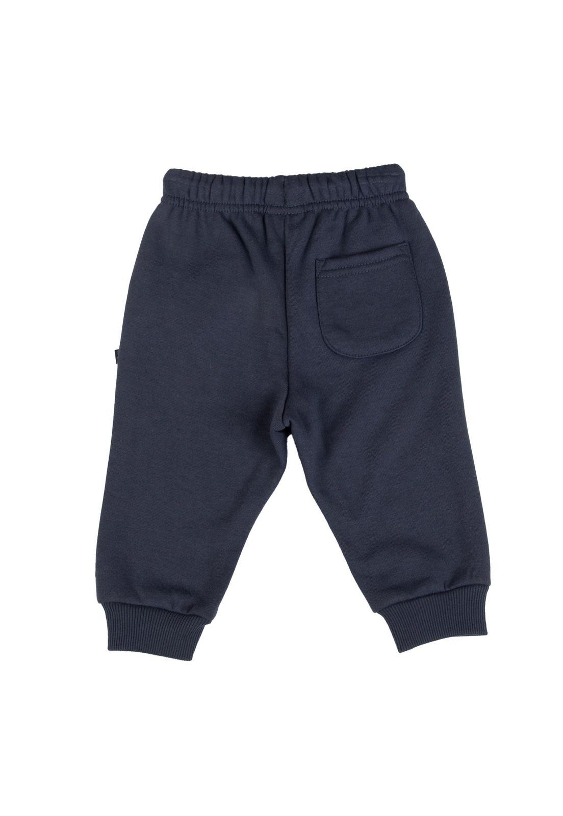 Pantalón Buzo Bebe  Gris Pillin ( PVB514-25MAR )-2