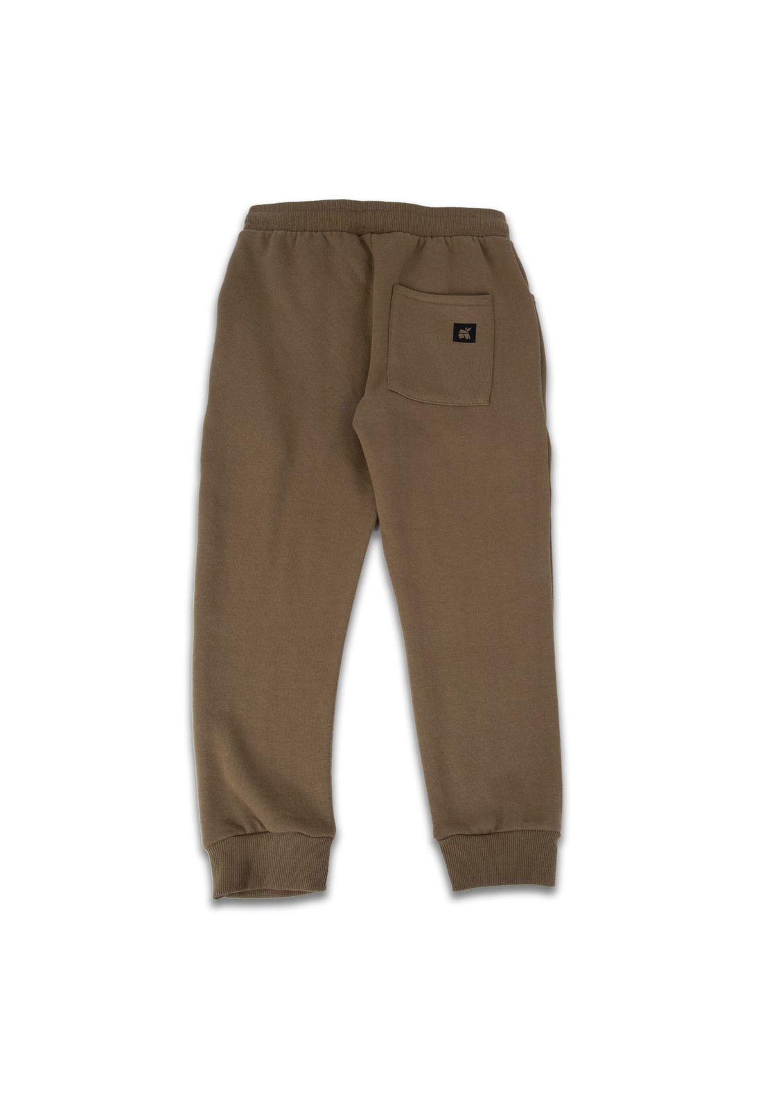 Pantalón de buzo Niño Caqui Pillin-2