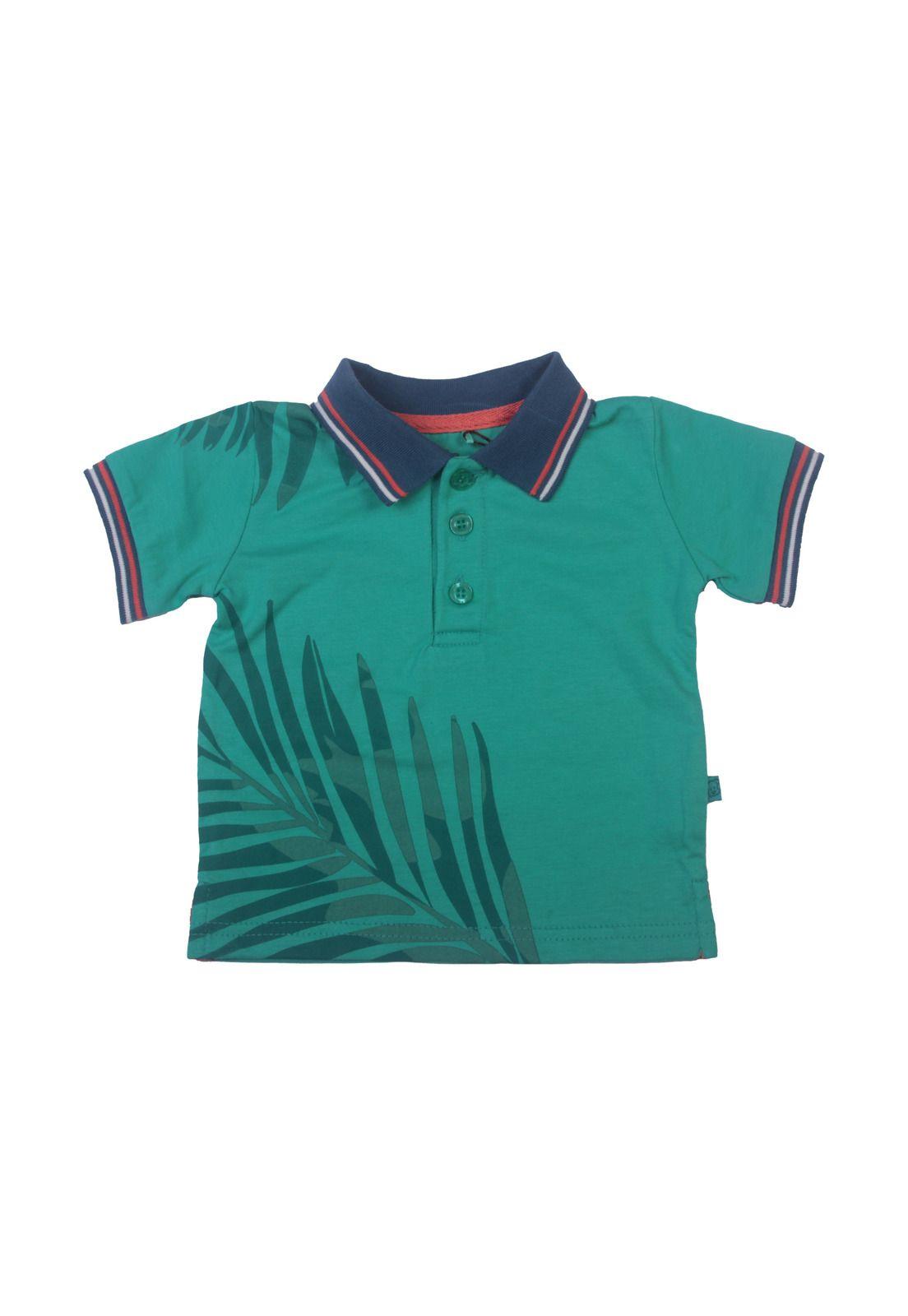 Polera Bebe Niño Turquesa Pillin-1