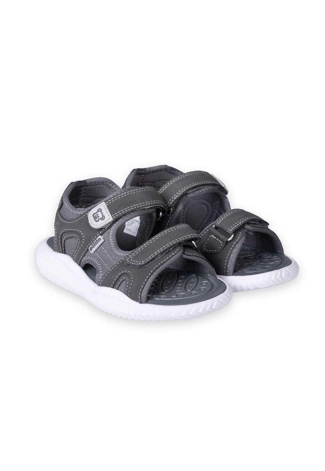 Sandalias Niño Gris Pillin (PZC438-25GRI )-0