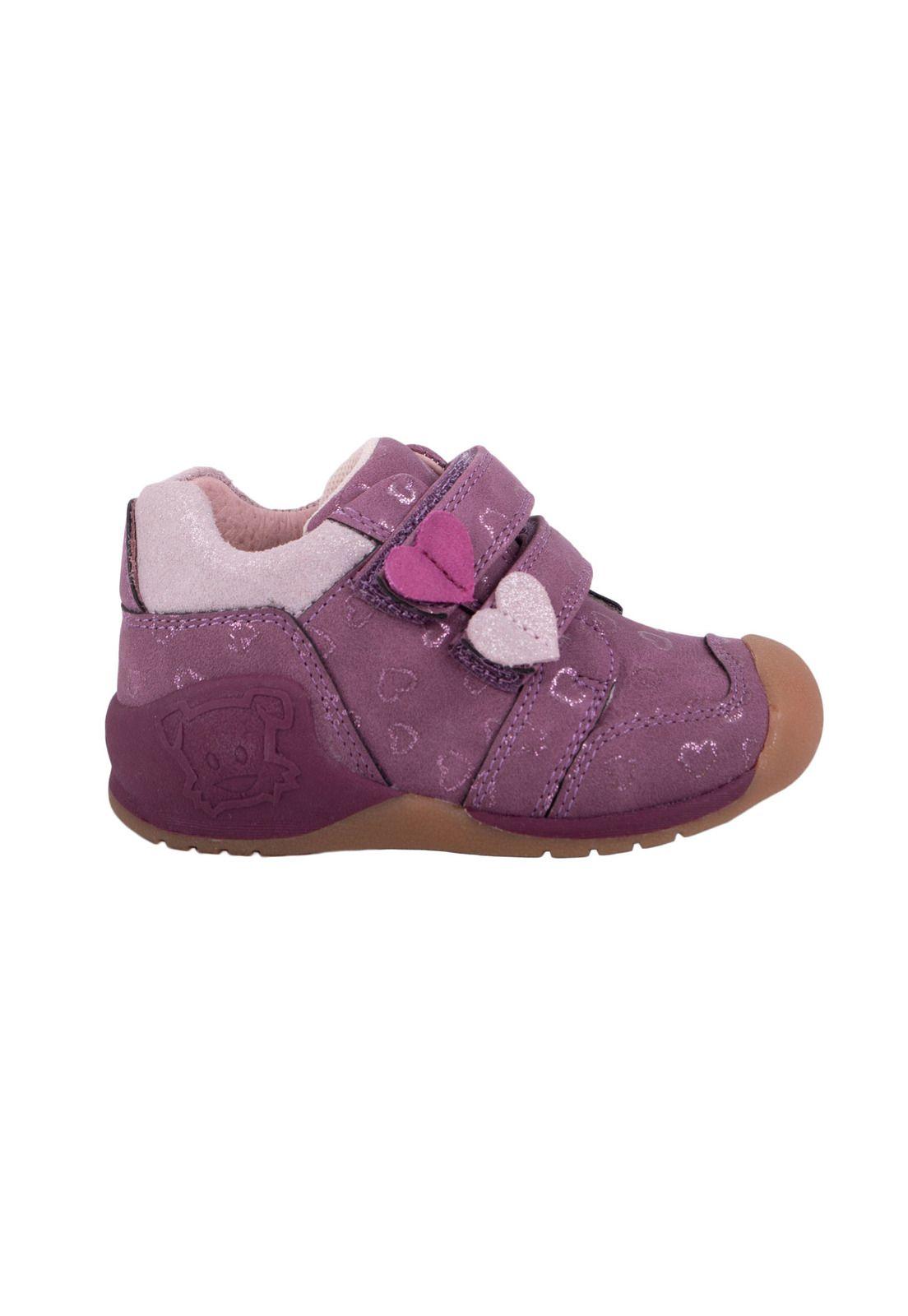 Zapato Clasico Bebe Niña Morado Pillin-2