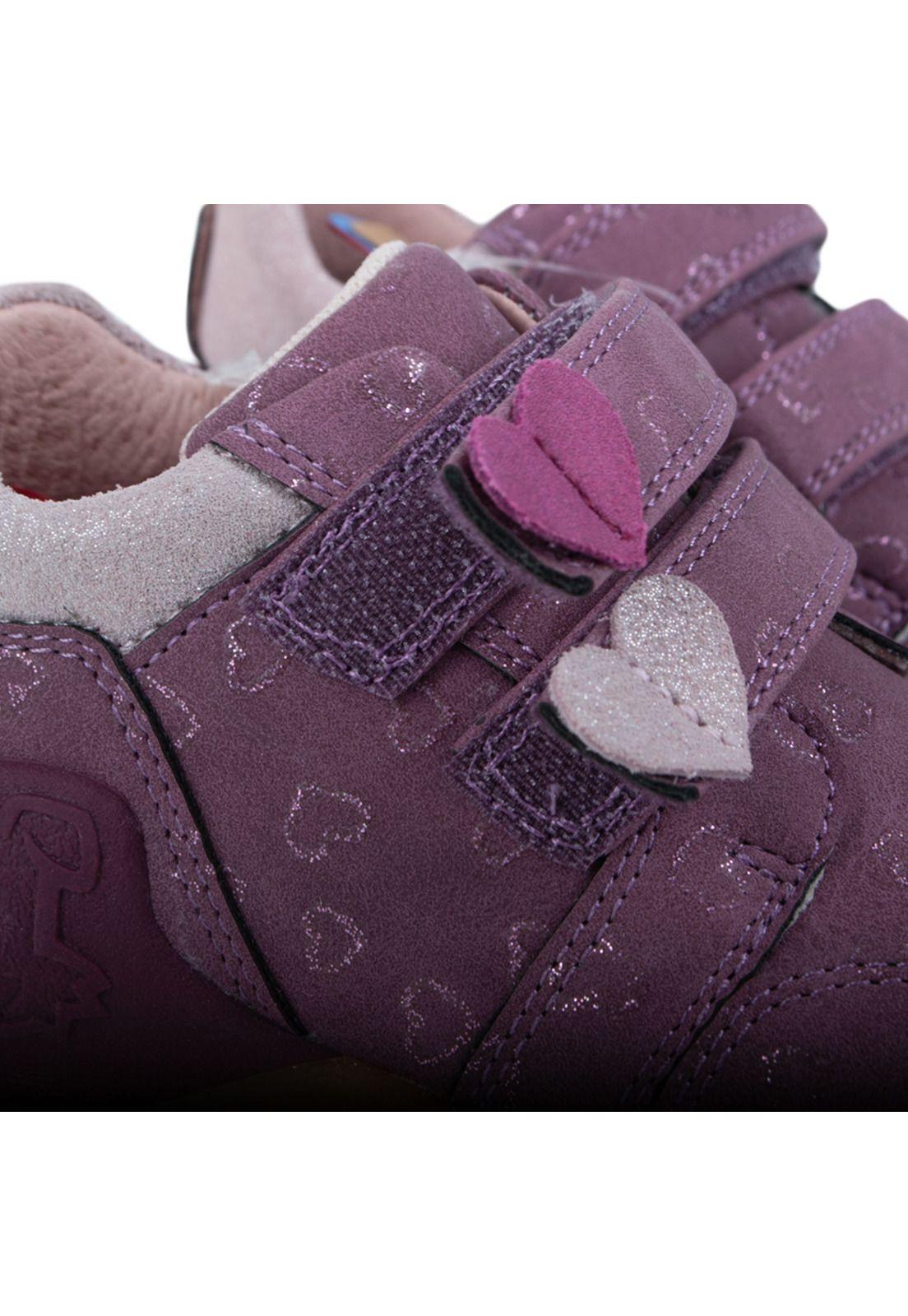 Zapato Clasico Bebe Niña Morado Pillin-4