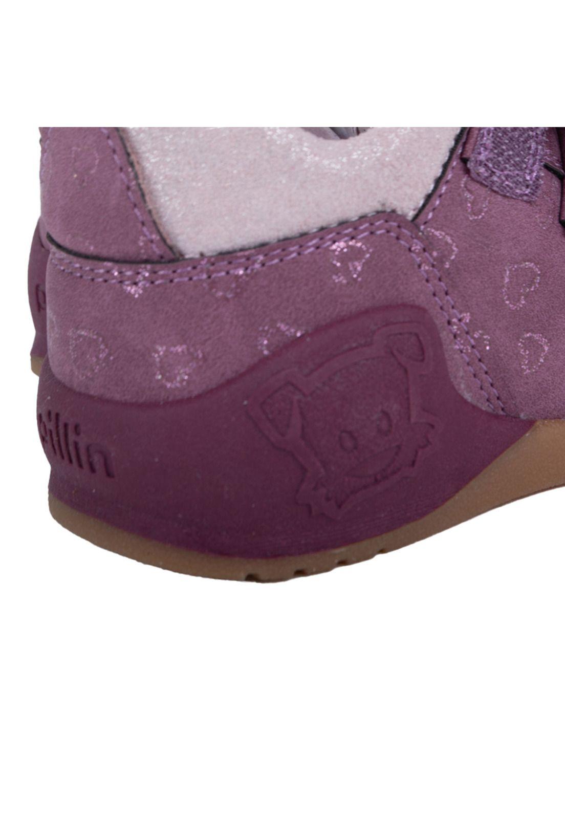 Zapato Clasico Bebe Niña Morado Pillin-5