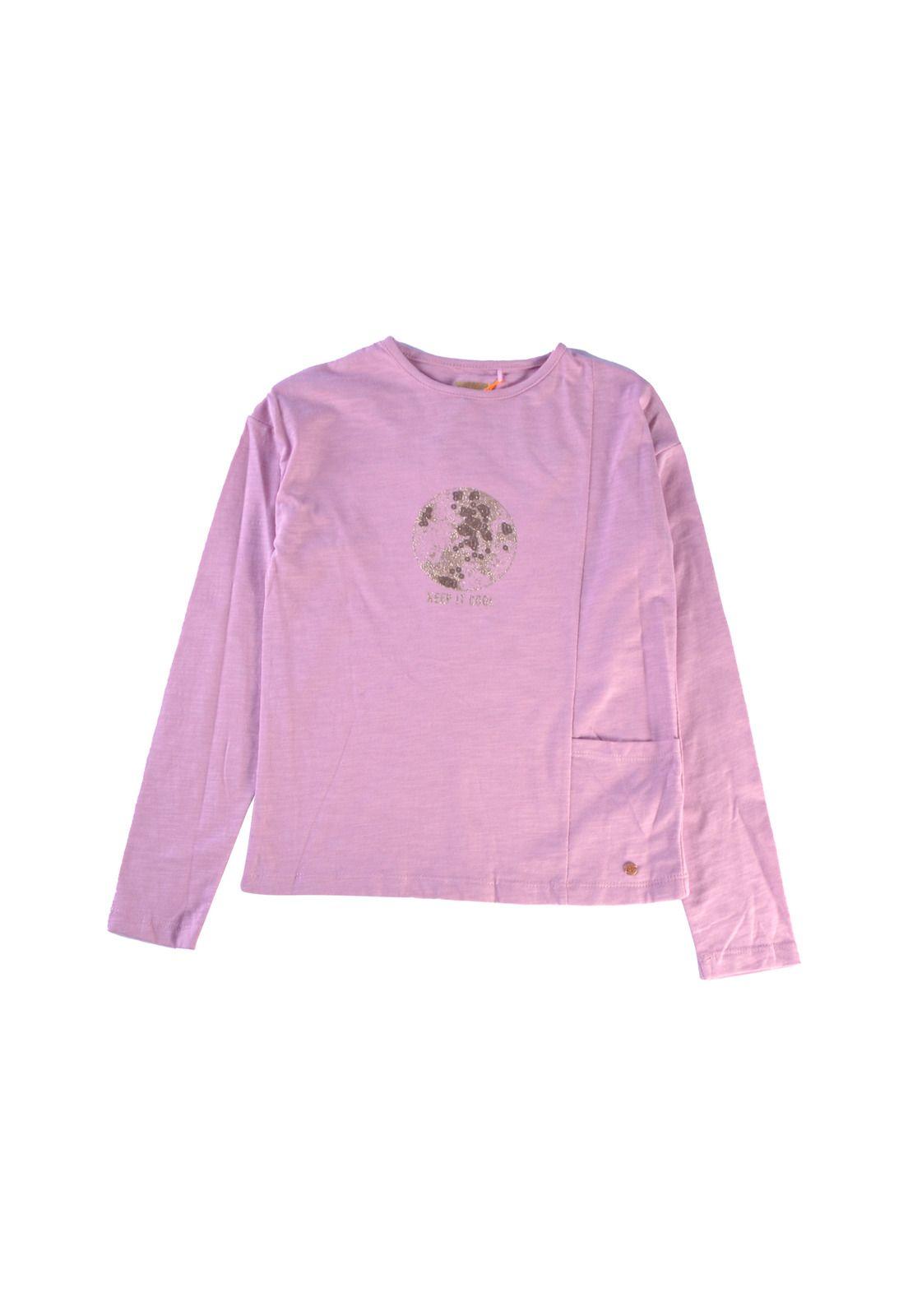 Polera Manga Larga Niña Palo rosa Pillin-1