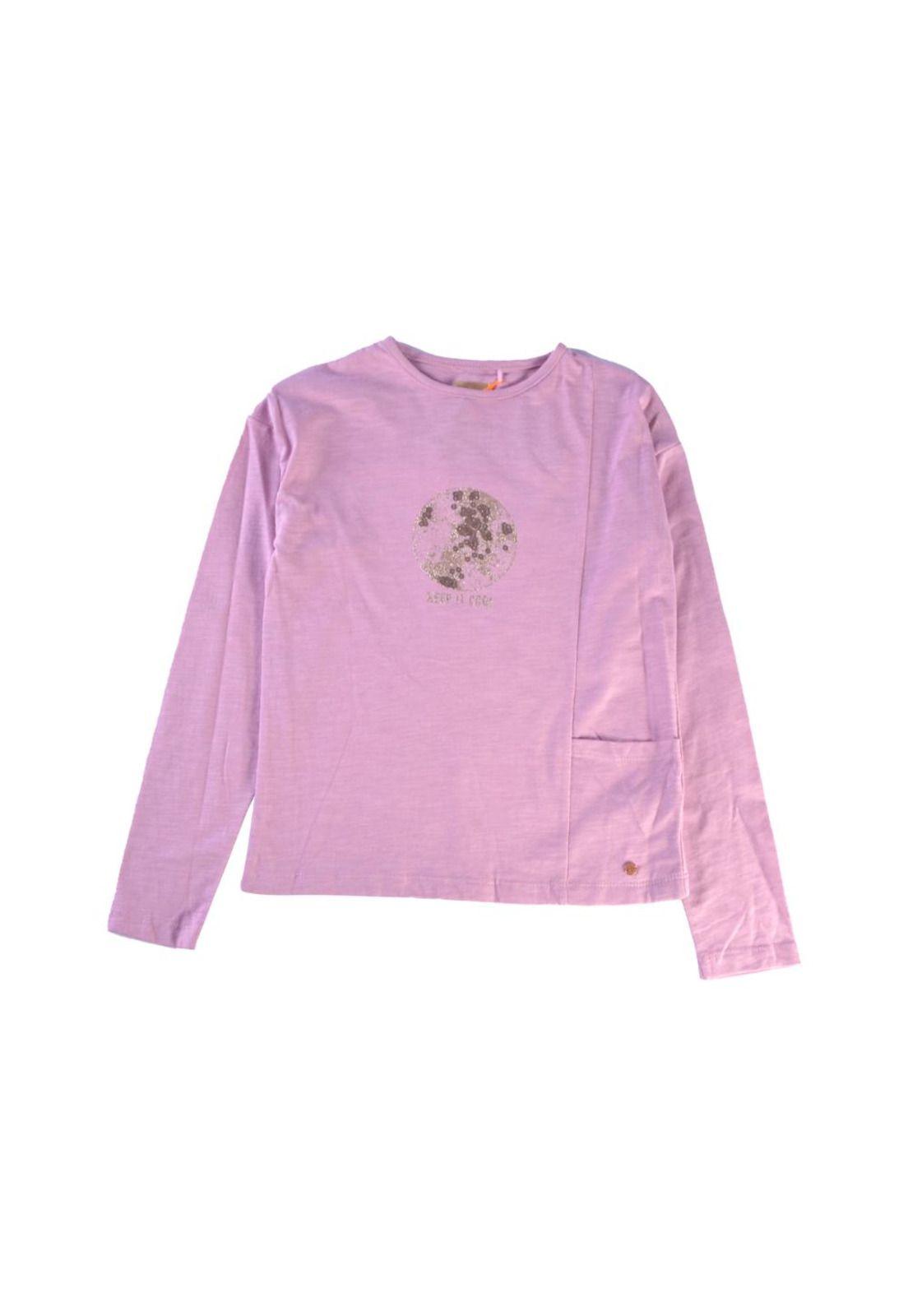 Polera Manga Larga Niña Palo rosa Pillin-0