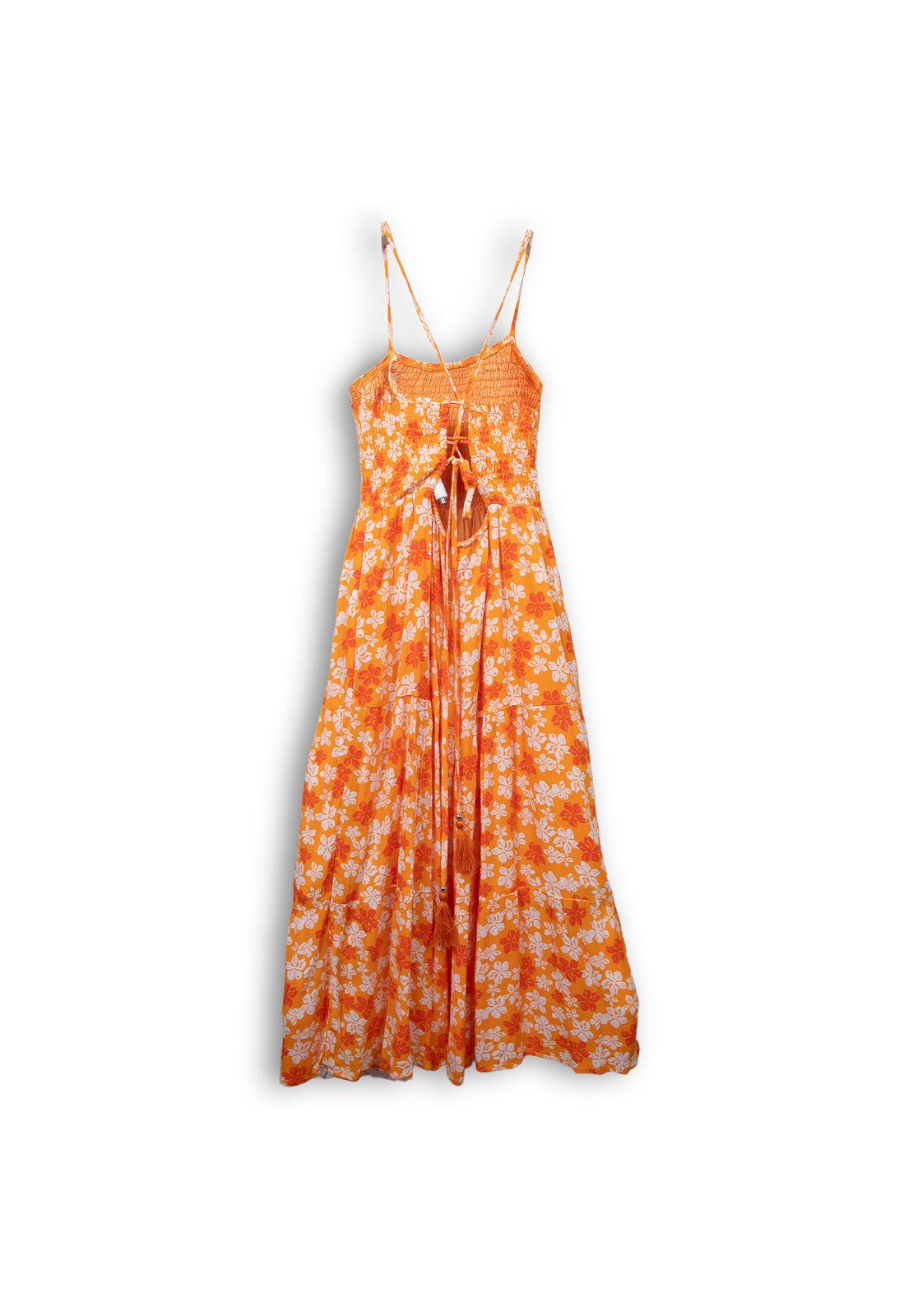Vestido Niña Naranjo Pillin (TVC813-25NAR)-1