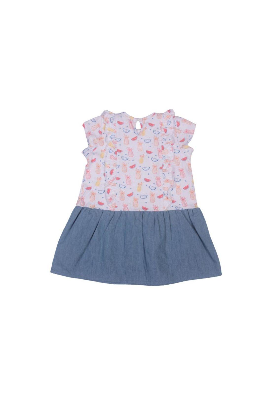 Vestido Bebe Niña Celeste Pillin-3